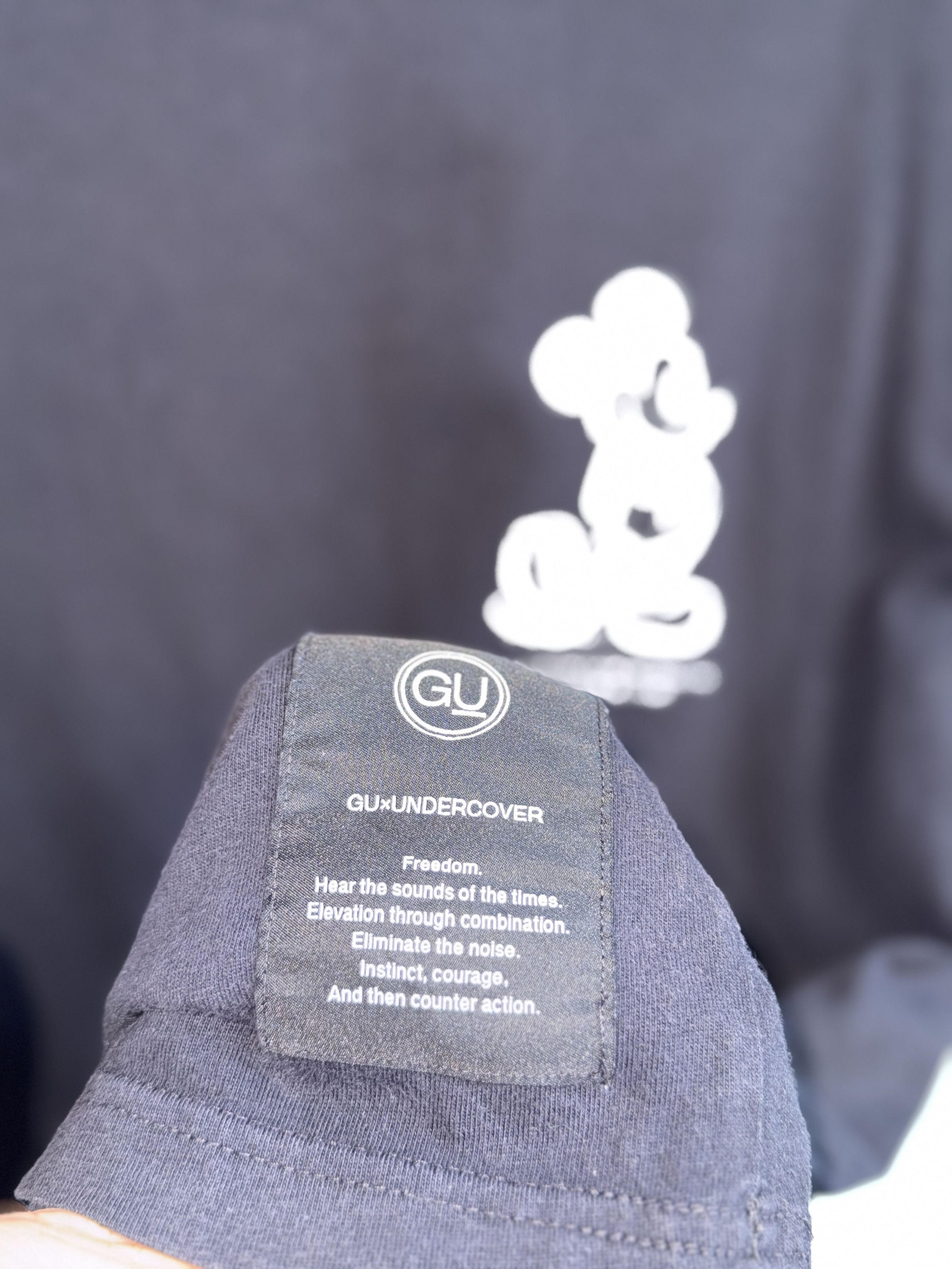 GU × Undercover Undercover Mickey Mouse Gu T-Shirt Size US XL / EU 56 / 4 - 6 Thumbnail