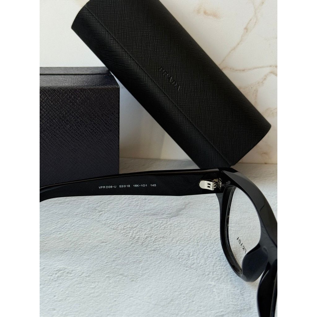Prada NEW Prada PR D08U Black Unisex Eyeglasses Frames Size ONE SIZE - 6 Thumbnail