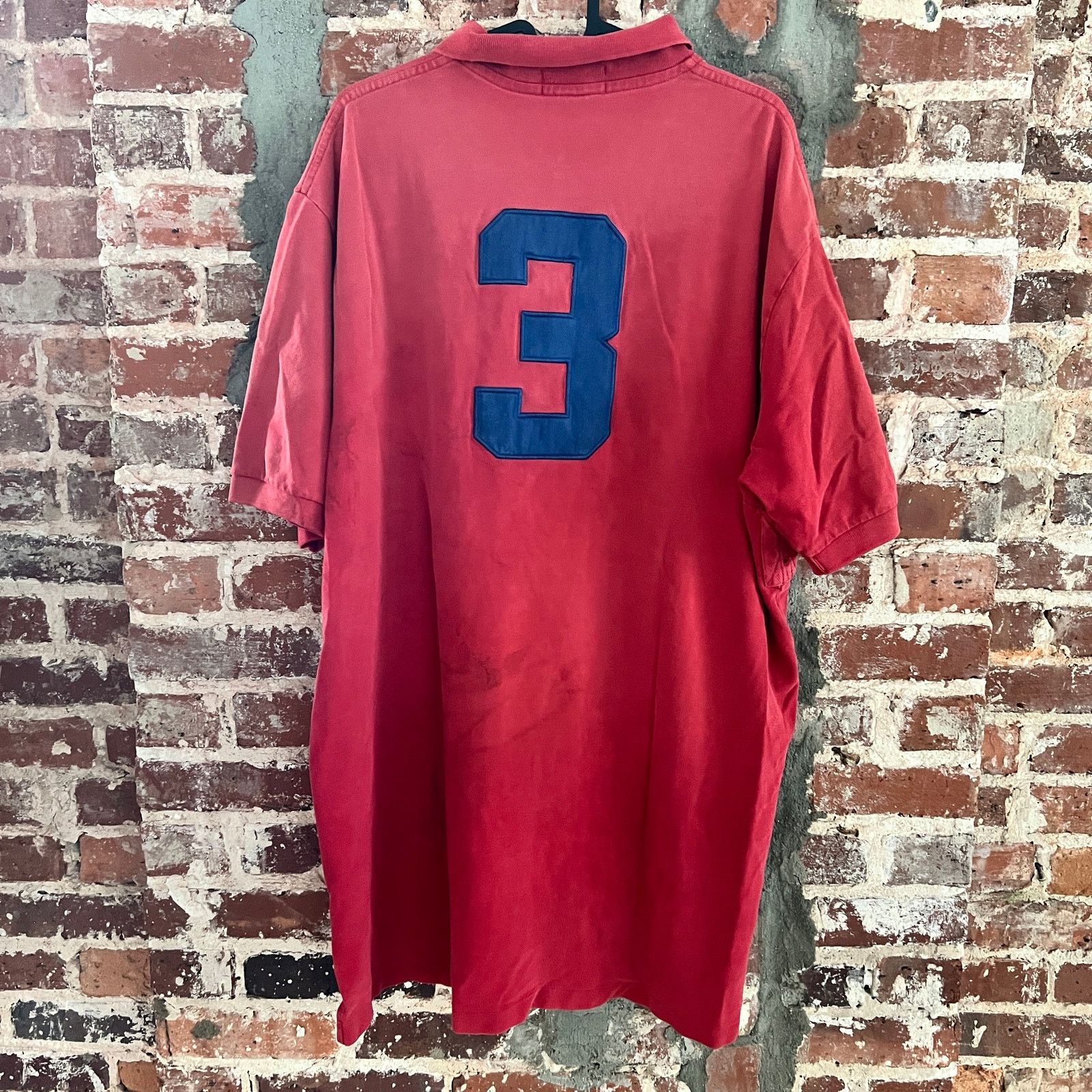 Polo Ralph Lauren Polo Ralph Lauren Big Pony Rugby Red Shirt Jersey 25x32 Size US XXL / EU 58 / 5 - 6 Thumbnail