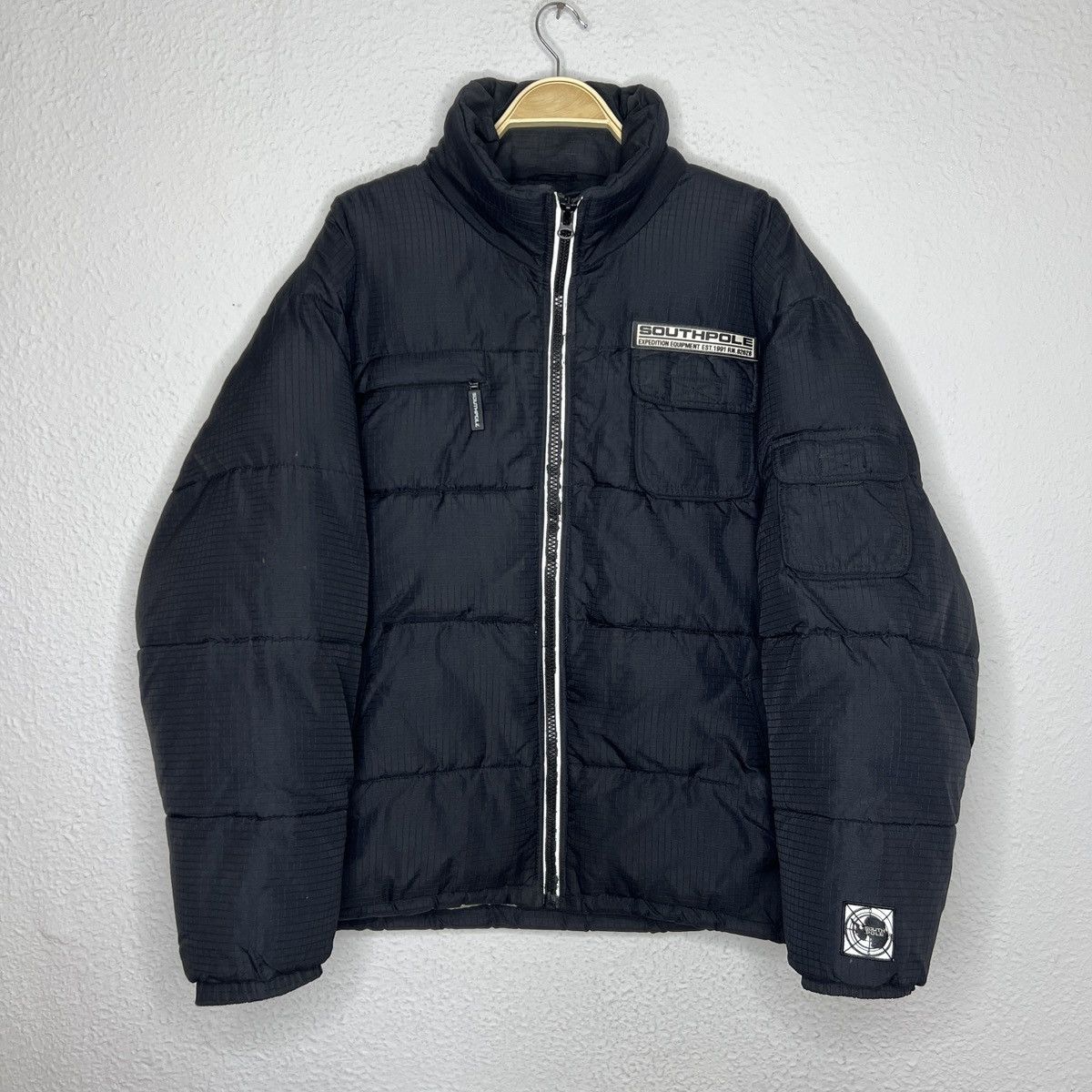 Southpole × Vintage Vintage Southpole Y2K Nylon Puffer Heavy Winter Jacket Black Size US L / EU 52-54 / 3 - 2 Thumbnail