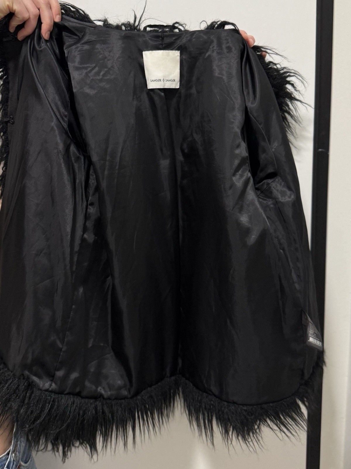 Samsoe Samsoe DDP Samsoe Samsoe Sophia Womens Faux Fur Jacket Black Size M Size M / US 6-8 / IT 42-44 - 11 Thumbnail