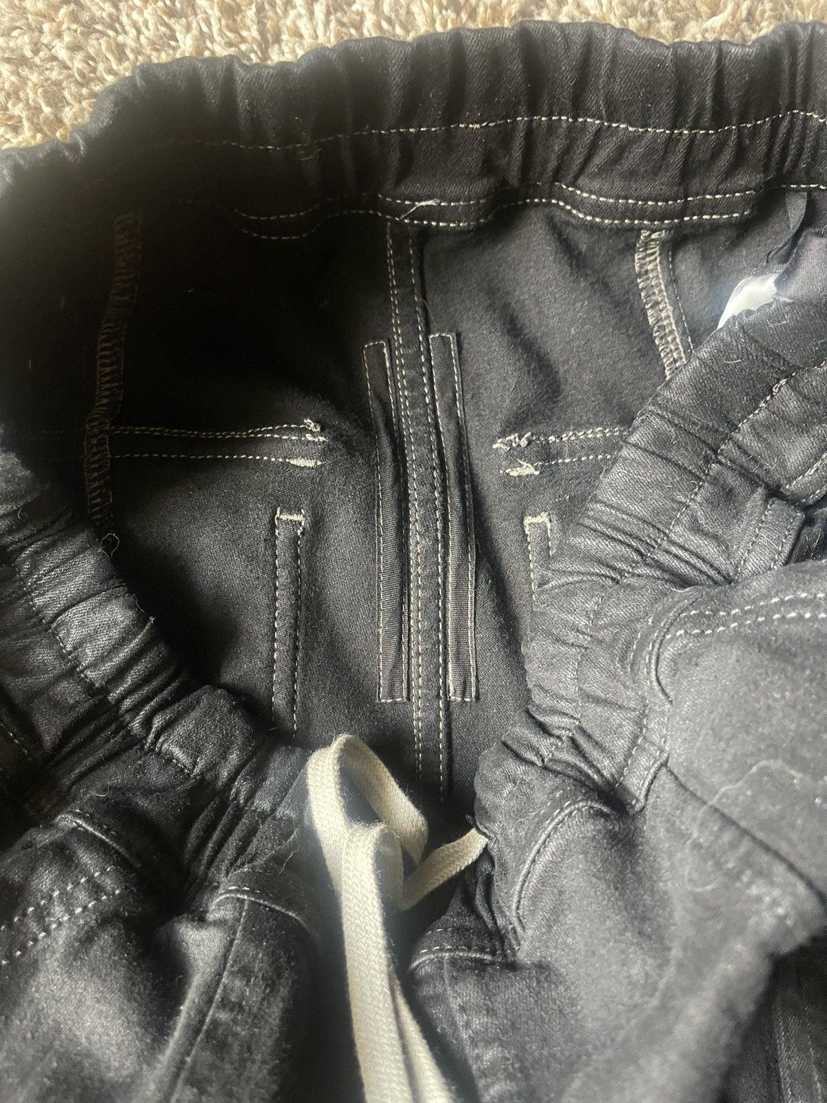 Rick Owens Drkshdw Rick Owen’s cargo Denim drawstrings Size US 32 / EU 48 - 3 Thumbnail