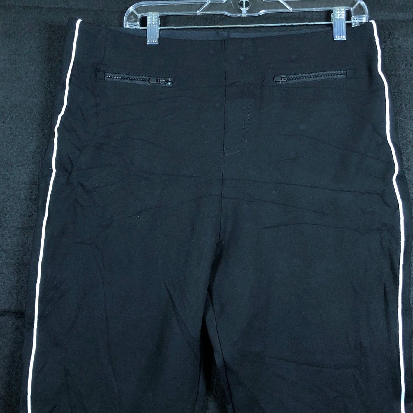Spanx Spanx Pants Black WhiteStripe Pull On High Rise Skinny Stretch 2XL Size 24" / US 00 / IT 34 - 2 Thumbnail