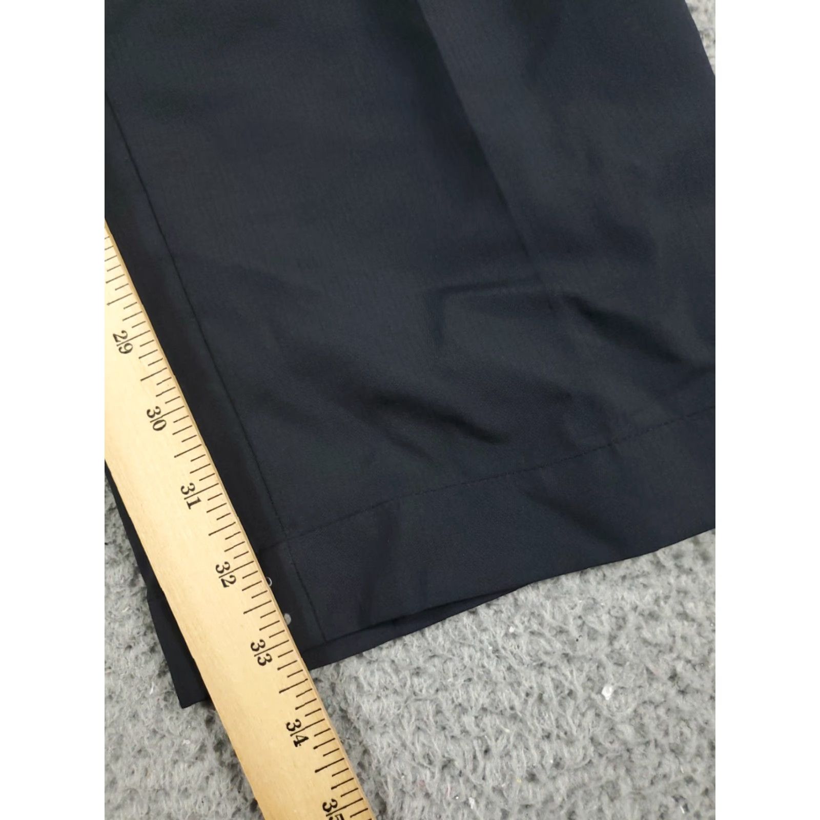 Nike Nike Dri-Fit Golf Pants Mens 34x34 Black Flat Front Chino Trousers Size US 34 / EU 50 - 5 Thumbnail