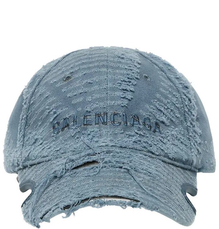 Balenciaga o1w1db10126 Size: M / Laser Destroyed Hat / Cap Size ONE SIZE - 2 Thumbnail