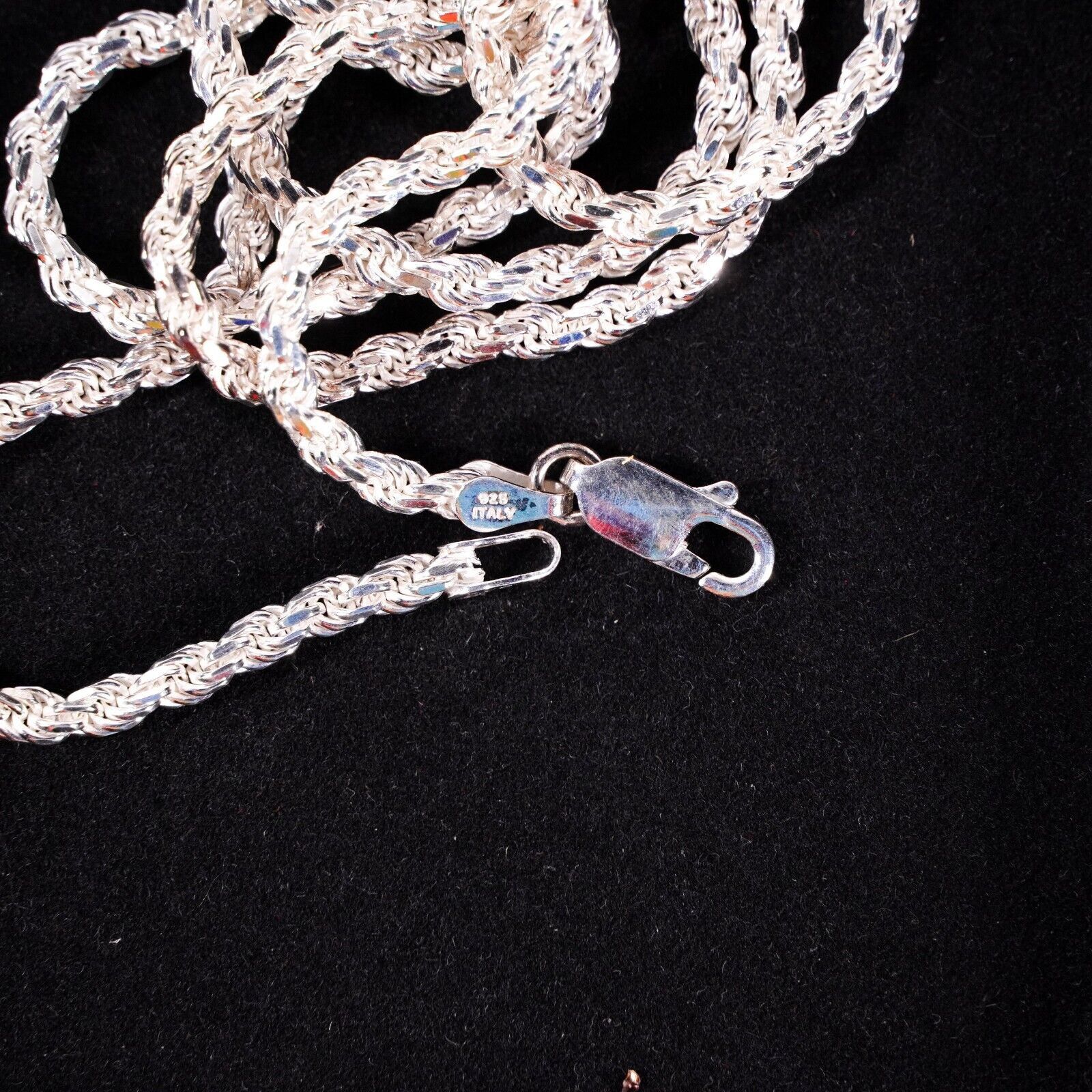 Other 22" Savlano 925 Sterling Silver Braid Chain Necklace Jewelry Size ONE SIZE - 7 Thumbnail