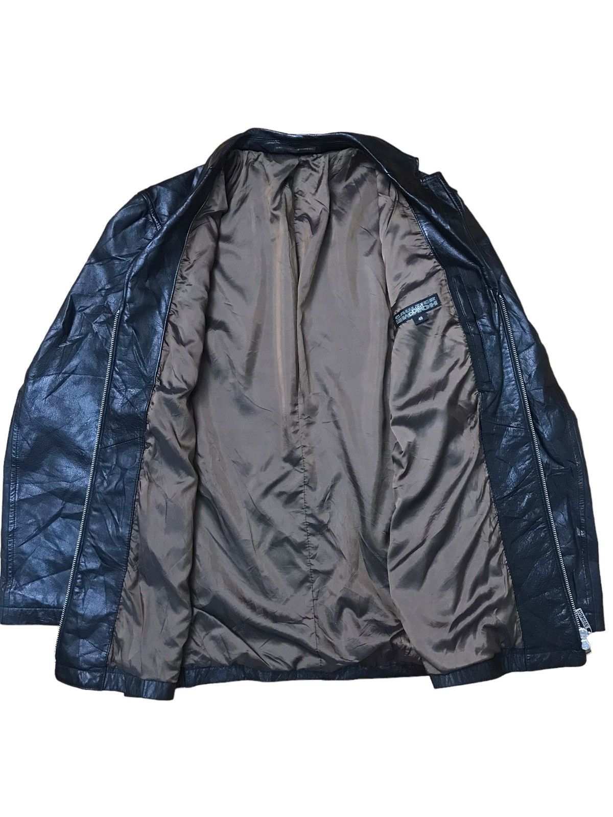 Gaultier Homme Objet × Jean Paul Gaultier Jean Paul Object Full Black Leather Jacket Size US M / EU 48-50 / 2 - 5 Thumbnail
