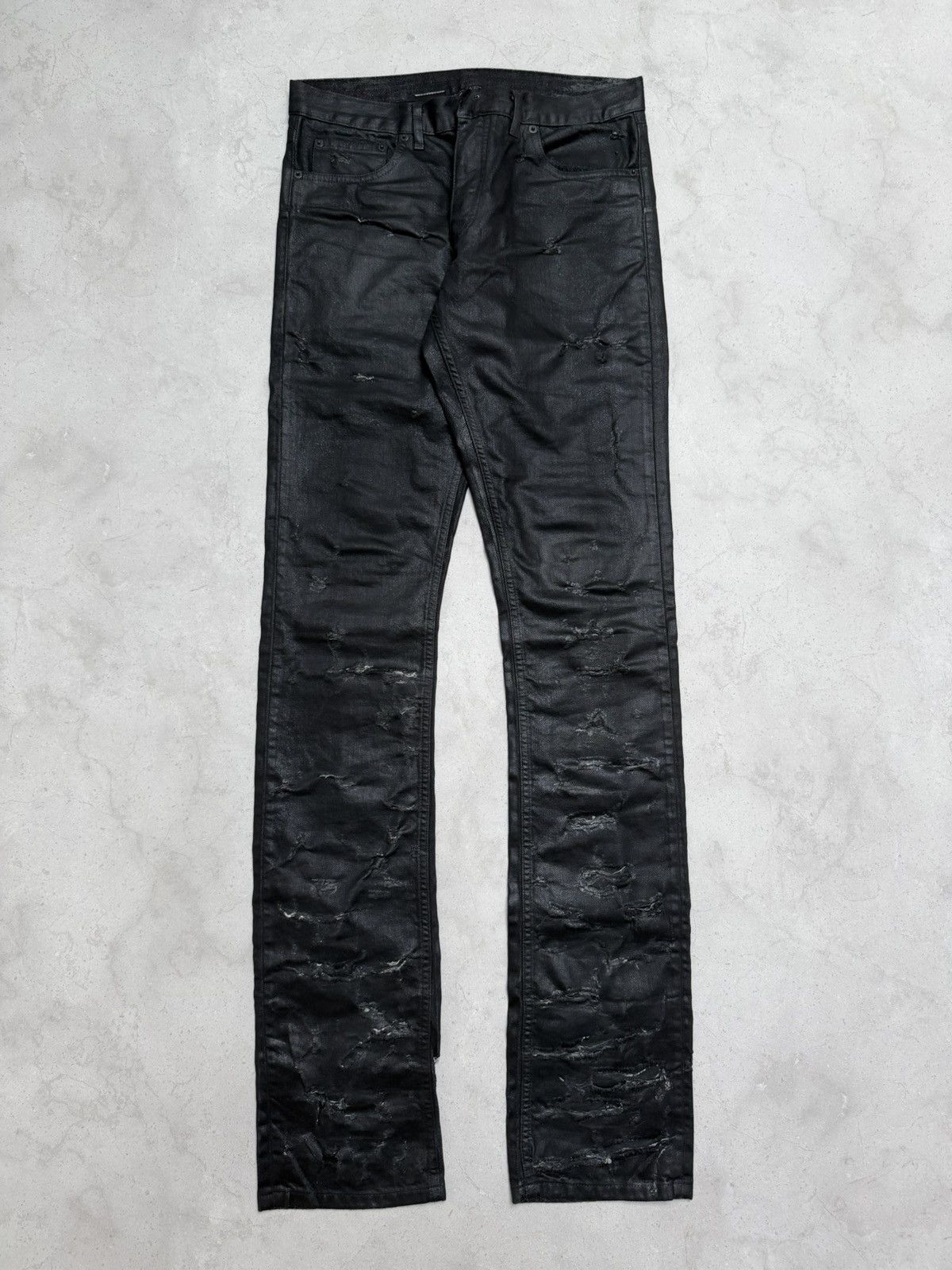 Dior × Hedi Slimane DIOR STRIP DENIM SS04 WAXED HEDI SLIMANE | Grailed