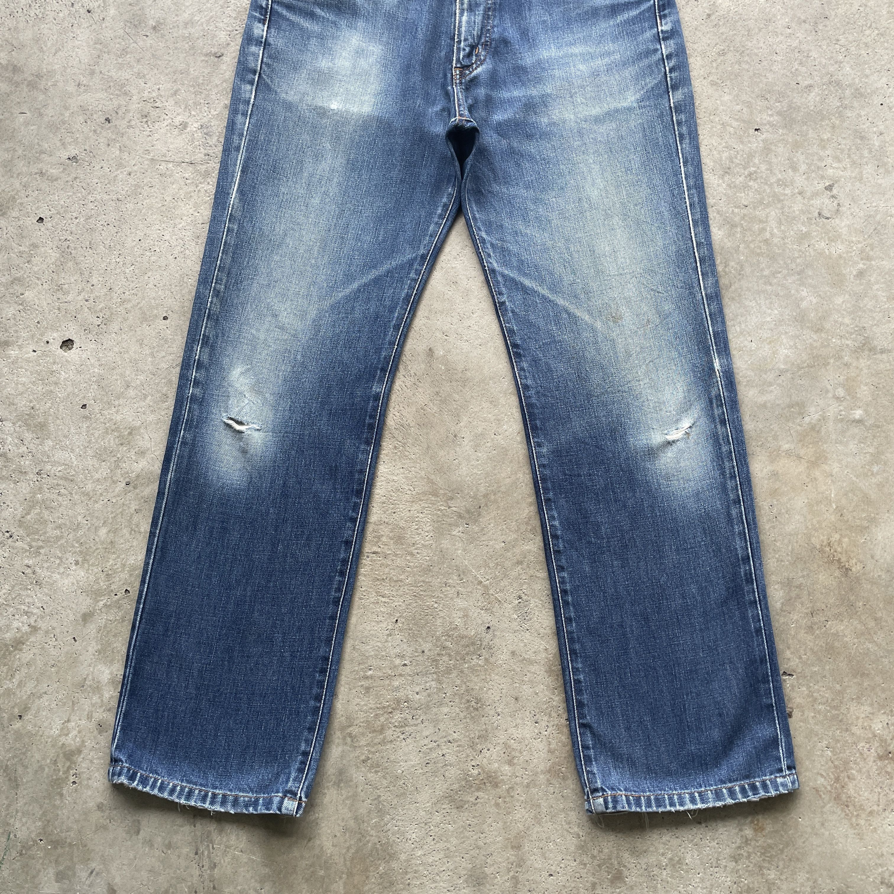 Edwin × Japanese Brand W31 VINTAGE EDWIN 503 JEANS FADED DENIM DISTRESSED PANTS Size US 31 - 4 Thumbnail