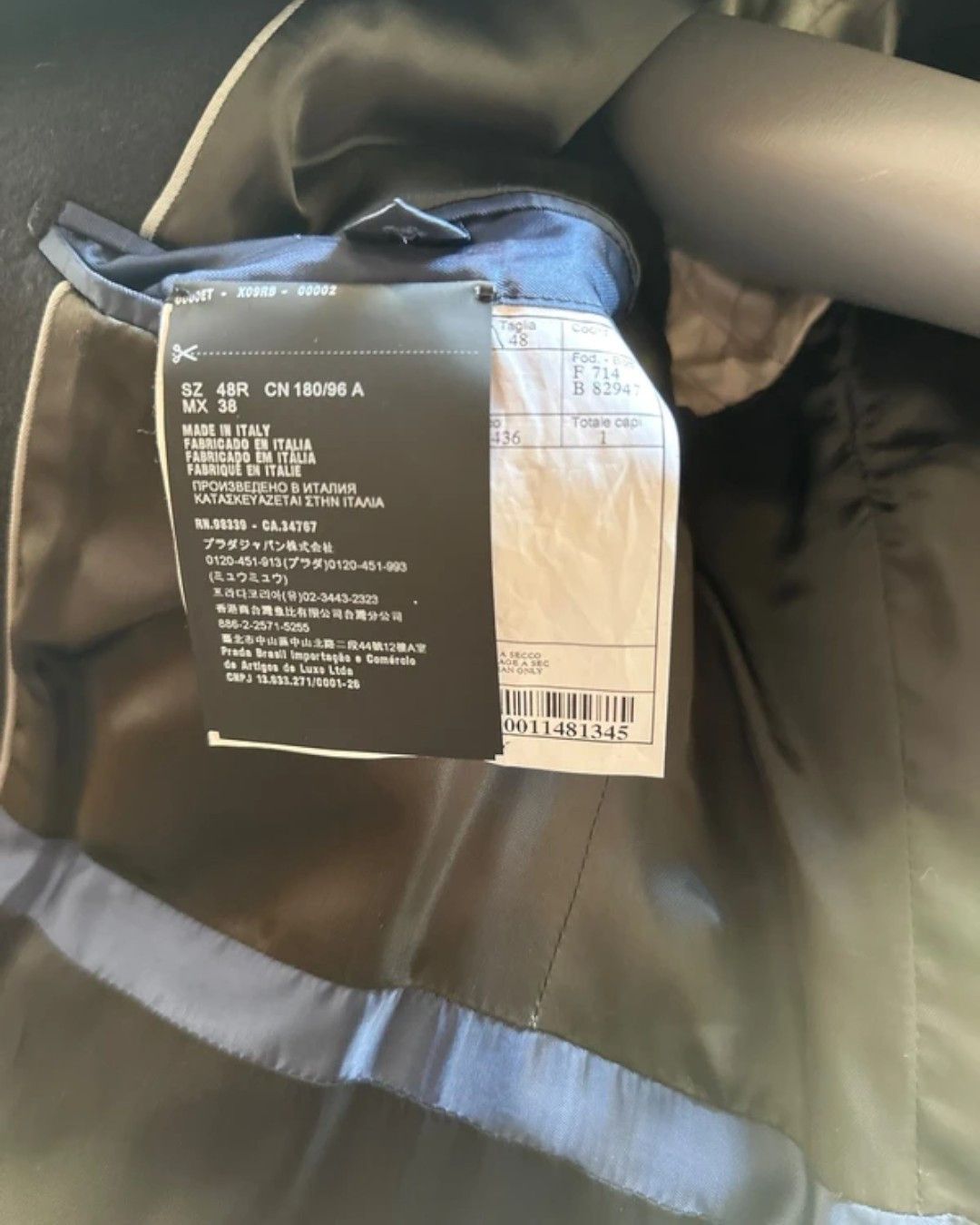 Prada NWT BLACK WOOL COAT Size US M / EU 48-50 / 2 - 6 Thumbnail