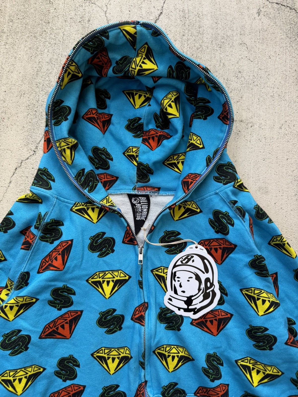 Billionaire Boys Club Vintage Billionaire Boys Club Diamond &Dollars Zip Up Hoodie Size US S / EU 44-46 / 1 - 2 Thumbnail