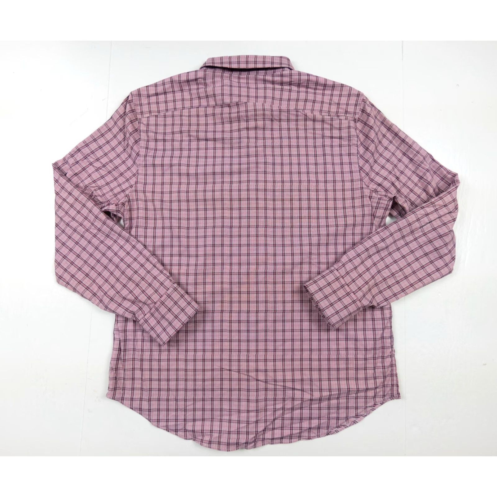 Bonobos Bonobos Men's Large Pink Plaid Long Sleeve Button-Up Shirt Lightweight Stretch Preppy Size US L / EU 52-54 / 3 - 6 Thumbnail