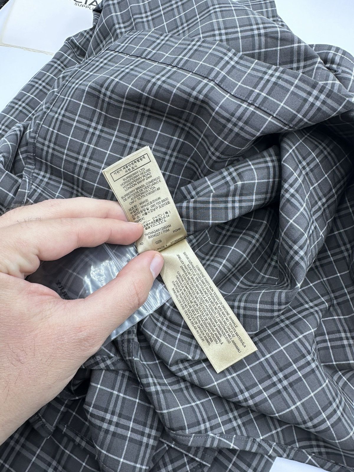 Burberry BURBERRY CHECKERED SHIRT - **RETAIL 690$** Size US XXL / EU 58 / 5 - 11 Thumbnail