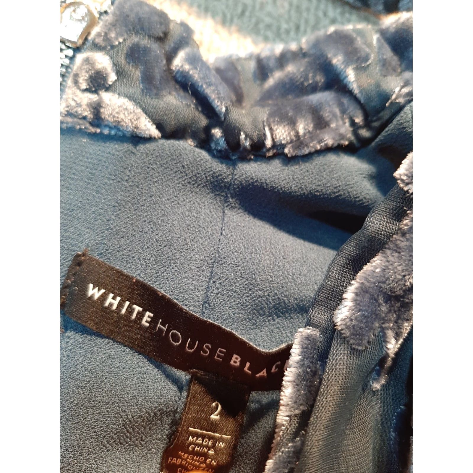 White House Black Market White House Black Market Blouse Sleeveless Womens Size 2 Top Blue Size XS / US 0-2 / IT 36-38 - 2 Thumbnail