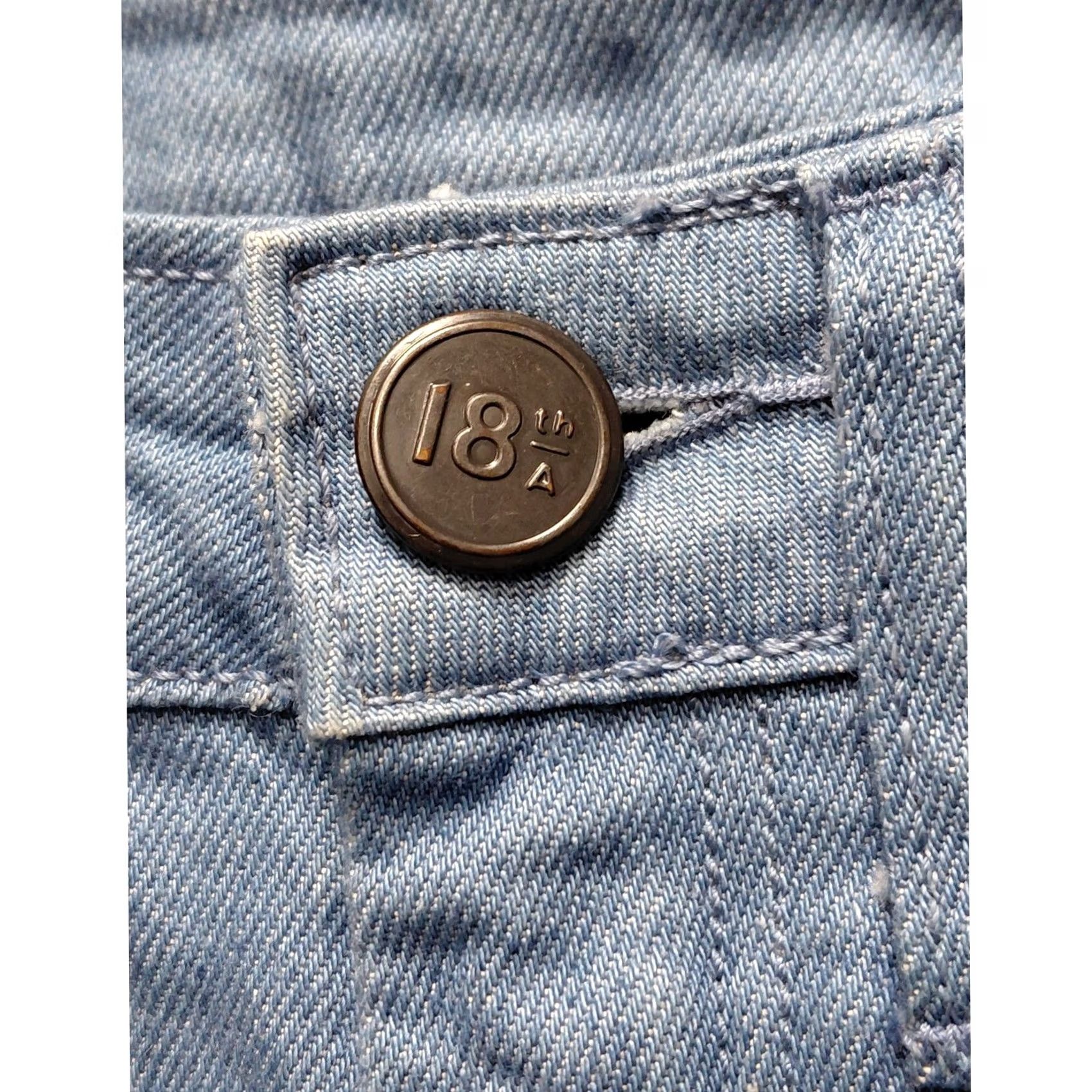 Vintage 18th Amendment Lollabrigida Jeans Womens Skinny Denim Solid 24 Blue High Rise Stretch Machine Washable Cotton Blend Regular Size 24 XS-XL Size 42" / US 20 - 3 Thumbnail
