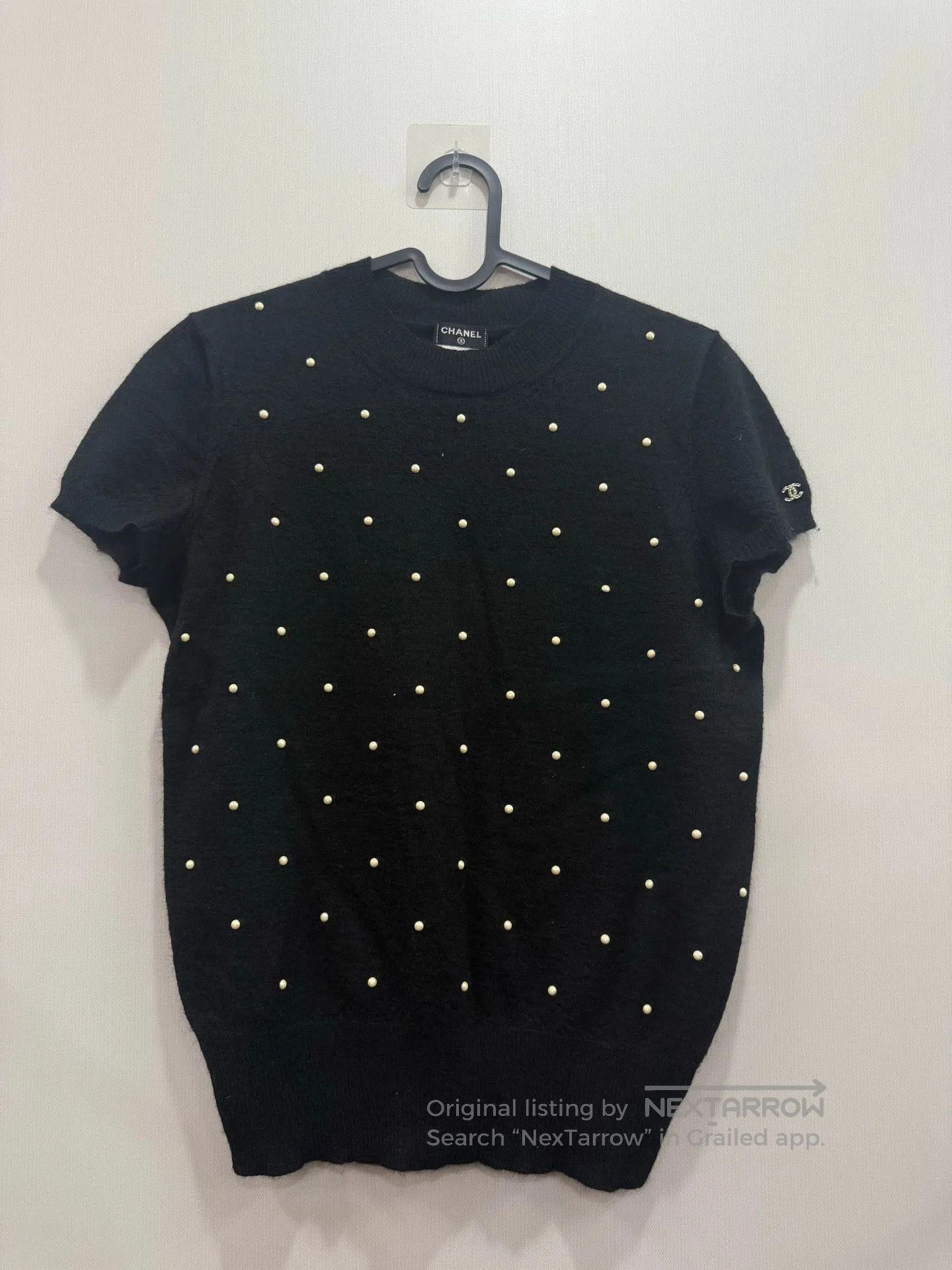 Chanel chanel pearl short sleeve sweater size 36. Size US S / EU 44-46 / 1 - 1 Thumbnail