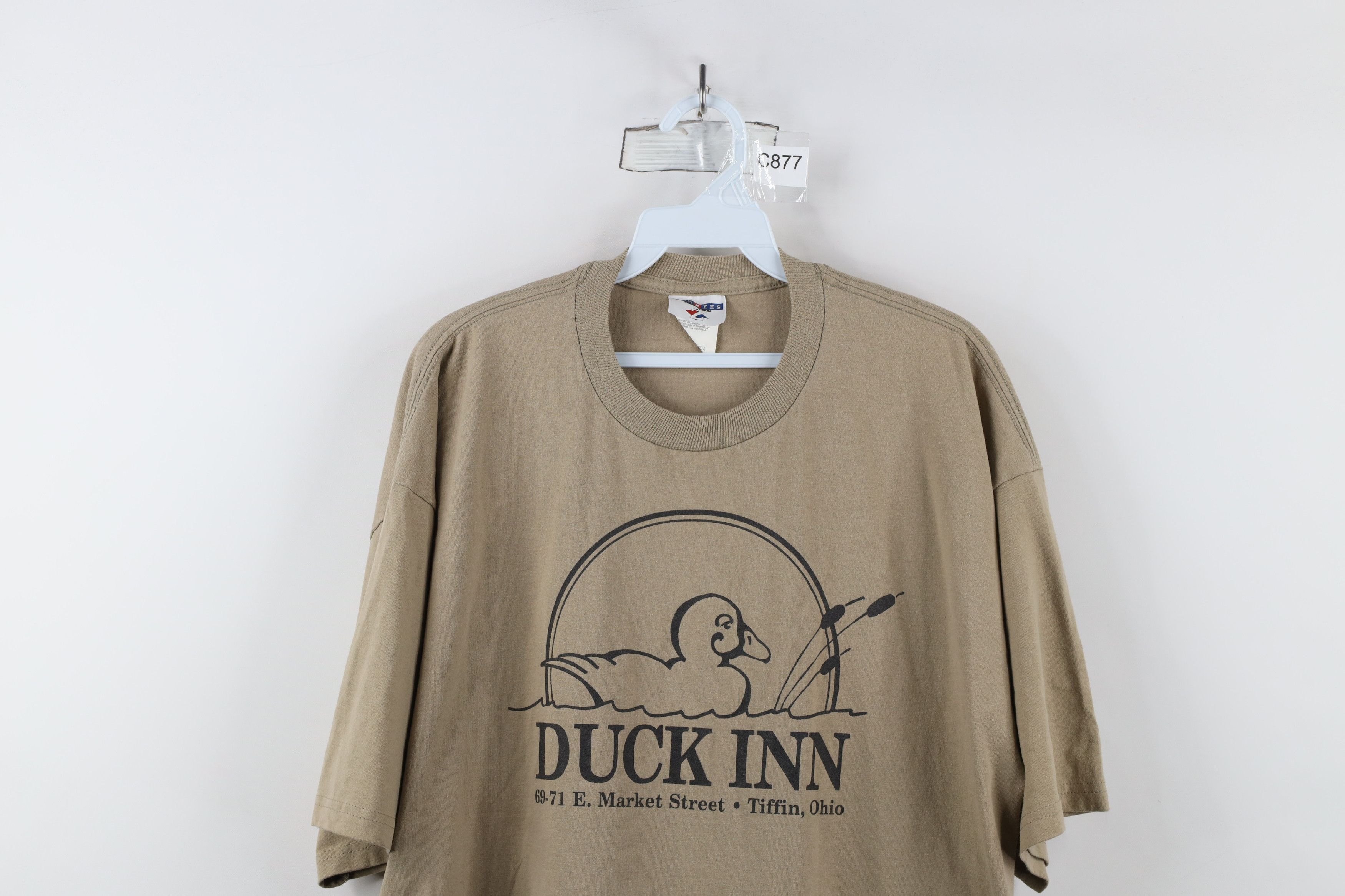 Vintage Vintage 90s Streetwear Spell Duck Inn Tiffin Ohio T-Shirt Size US XL / EU 56 / 4 - 2 Thumbnail