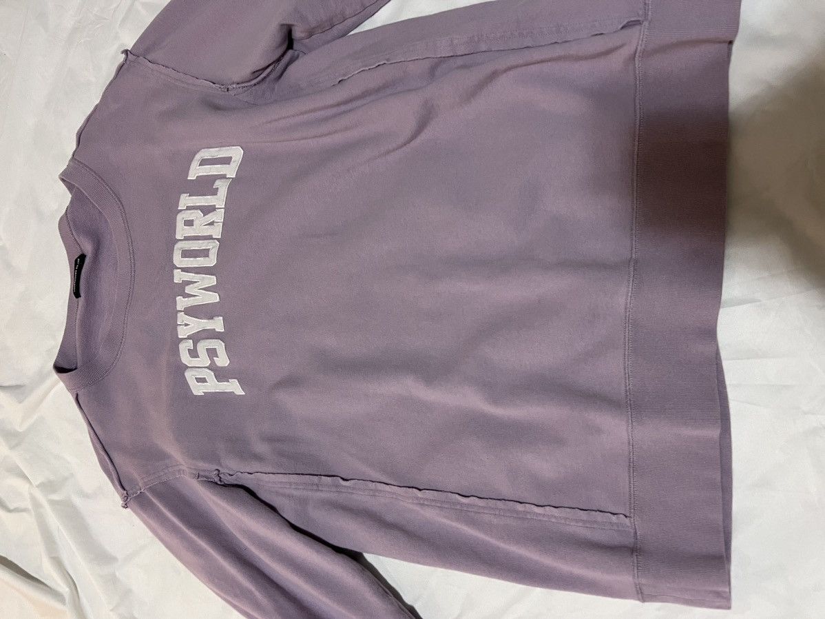 image of Undercover ‘Psyworld’ Crewneck in Lavender, Men's (Size Medium)