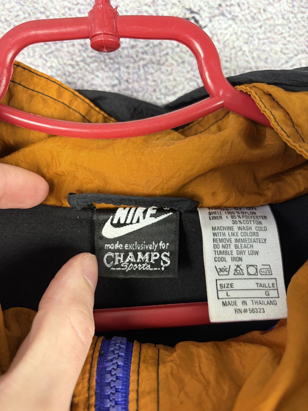 Nike Vintage multicolour Nike windbreaker jacket rare raincoat Size US L / EU 52-54 / 3 - 6 Thumbnail