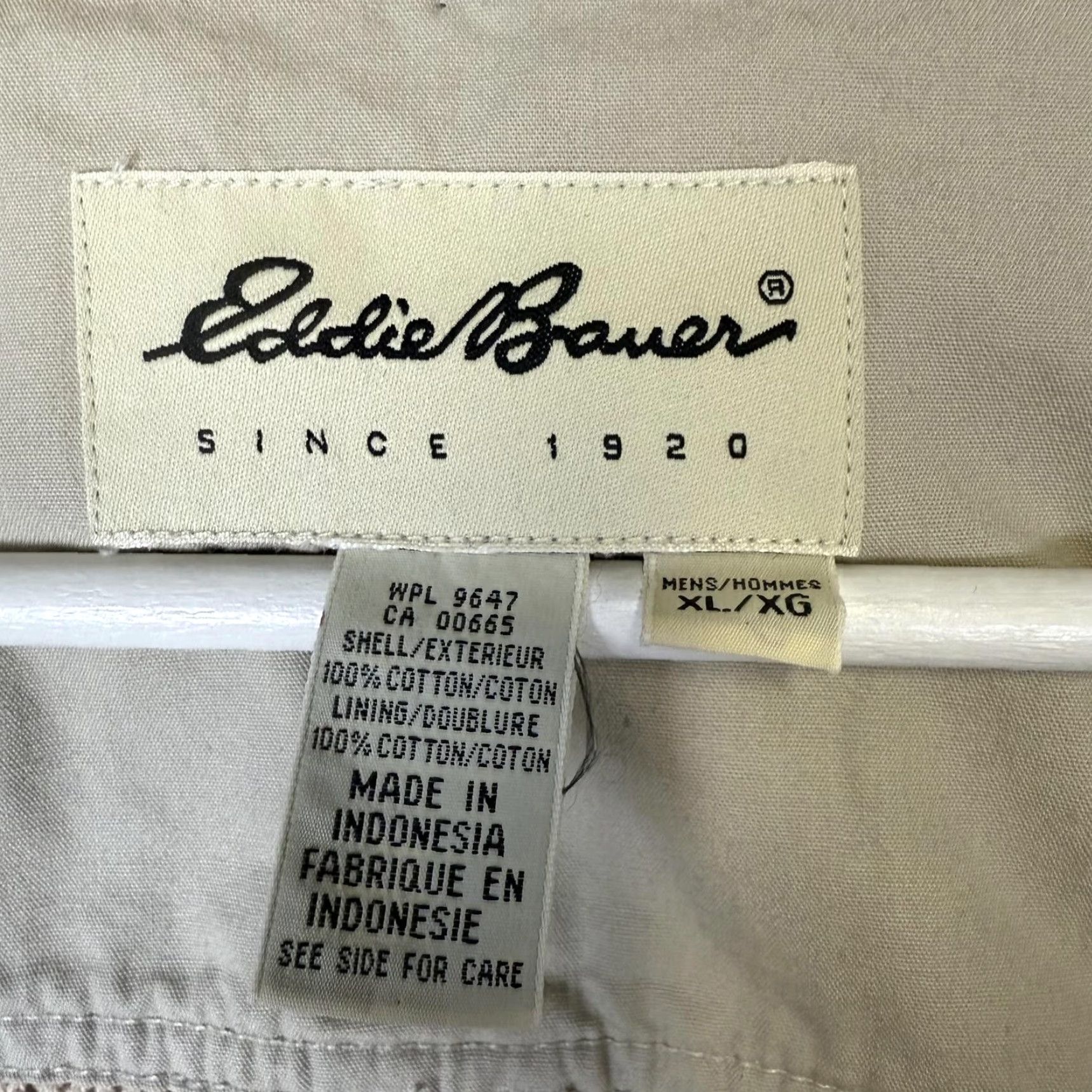 Eddie Bauer VINTAGE Eddie Bauer Vest Mens XL Beige Full Zip Cotton Multi Pocket Fishing Jacket Size US XL / EU 56 / 4 - 2 Thumbnail