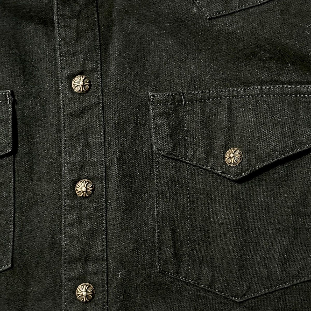 Chrome Hearts Chrome Hearts Western Selvedge Denim Button Up Shirt Size US M / EU 48-50 / 2 - 3 Thumbnail