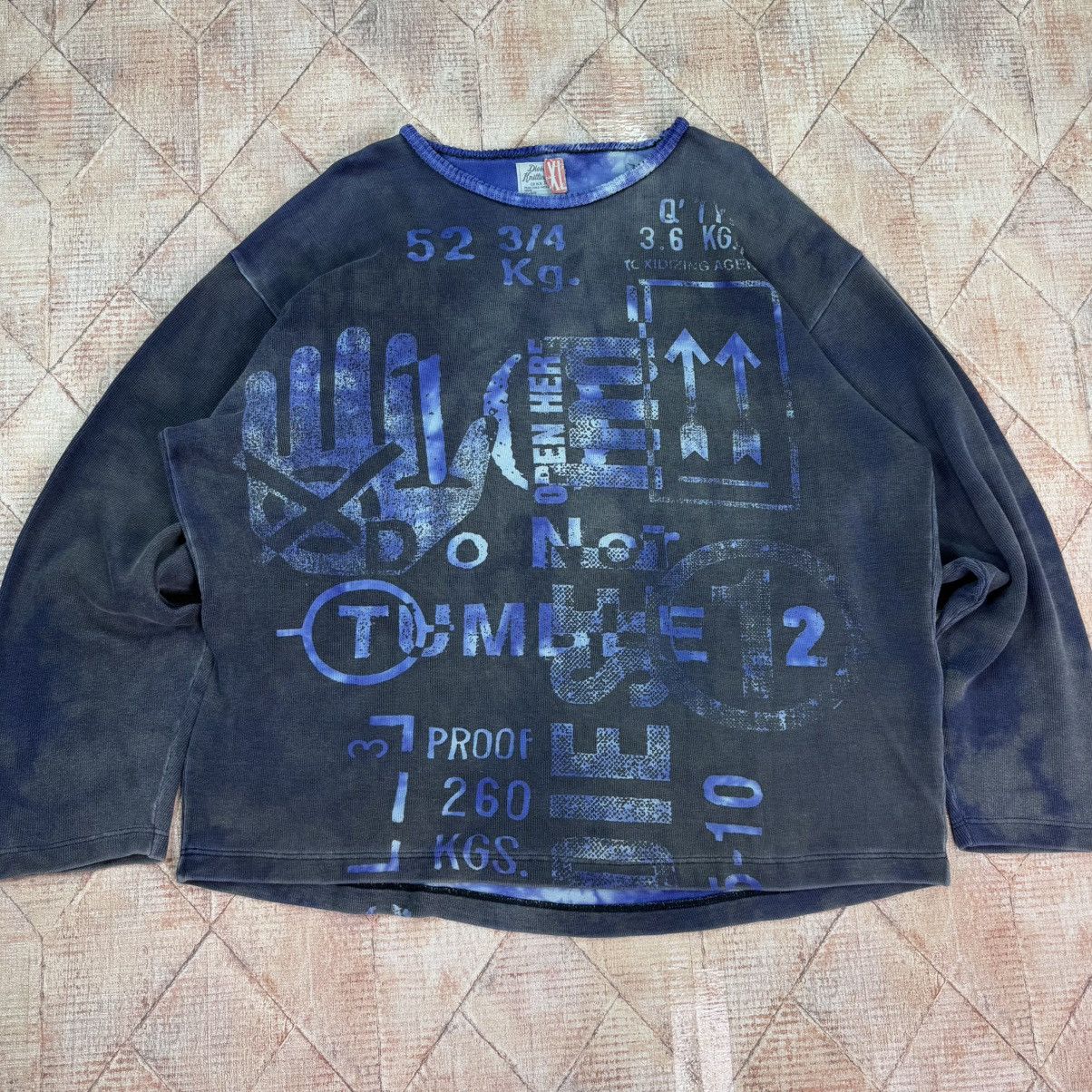 Diesel × Vintage DIESEL KNITTING CO. VINTAGE SWEATER ARCHIVE WASHED SWEATER Size US XL / EU 56 / 4 - 4 Thumbnail