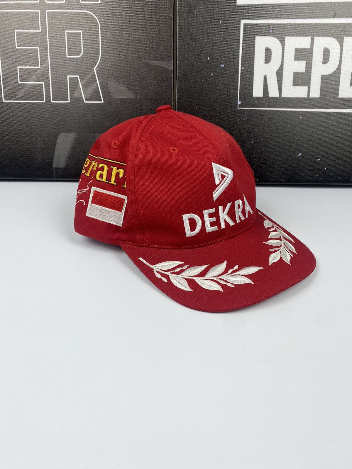 Ferrari 🚨 Dekra Ferrari Michel Schumacher Vintage Red Cap Hat Racing Size ONE SIZE - 6 Thumbnail