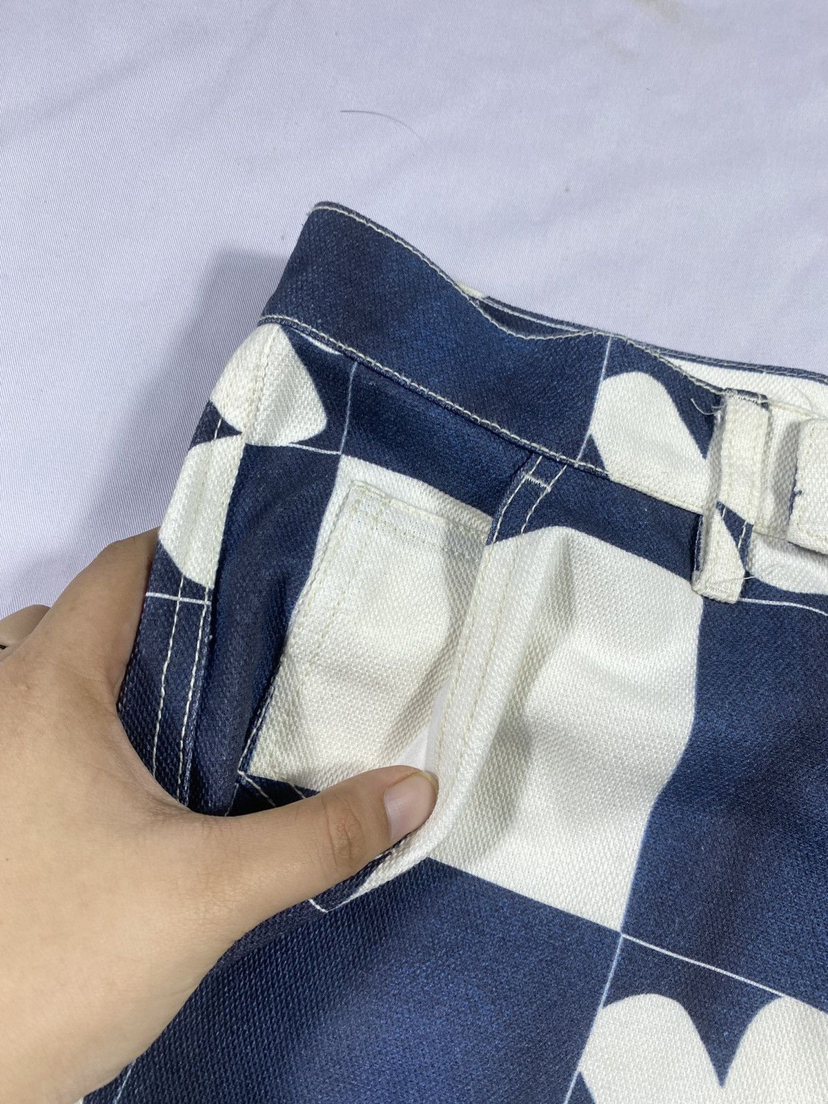 Beauty Beast Japanese The Museum Visitory Flower Lasered Jeans Size US 31 - 6 Thumbnail