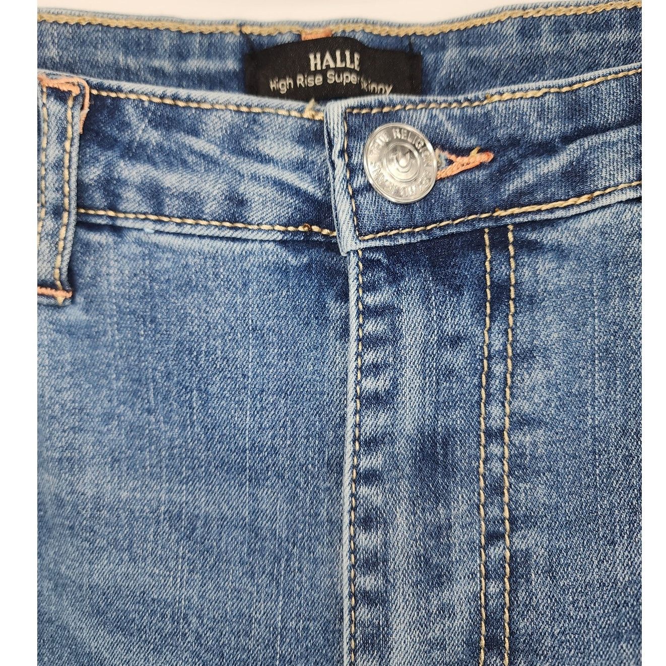 True Religion Halle Skinny Jeans Med Cloudless Wash Size 31