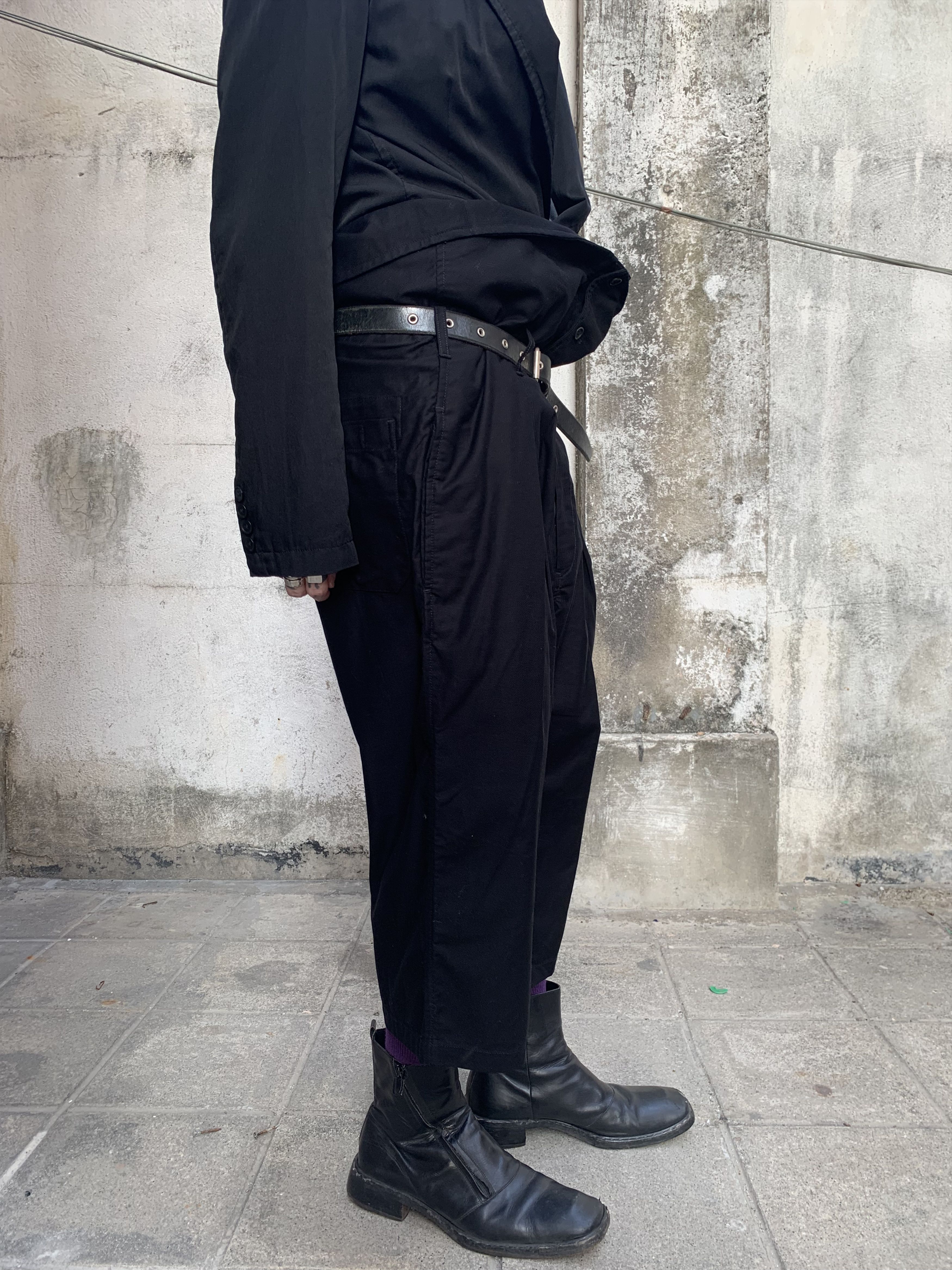 Yohji Yamamoto Yohji Yamamoto Pour Homme Hi-Waist Cropper Pants Size US 32 / EU 48 - 5 Thumbnail