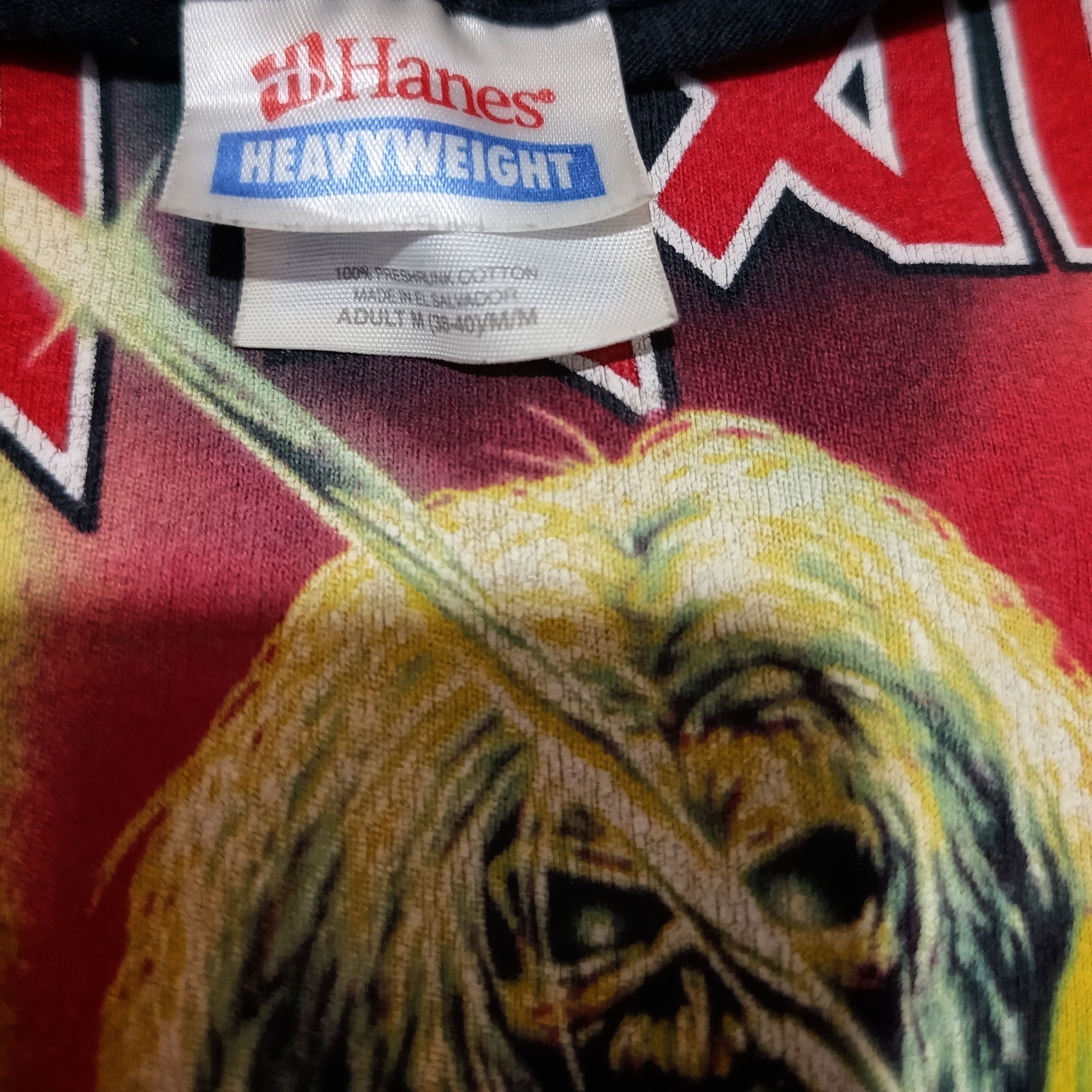 Hanes vintage iron maiden shirt Size US M / EU 48-50 / 2 - 4 Thumbnail