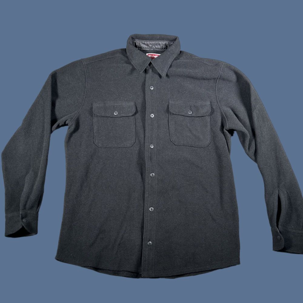 Wrangler Wrangler Fleece Jacket Mens M Medium Black Button Up Premium Quality Size US M / EU 48-50 / 2 - 1 Thumbnail