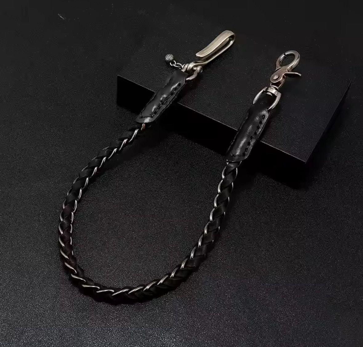 Other Punk Exquisite Leather Metal Pants Waist Key Chain Wallet Size ONE SIZE - 3 Thumbnail