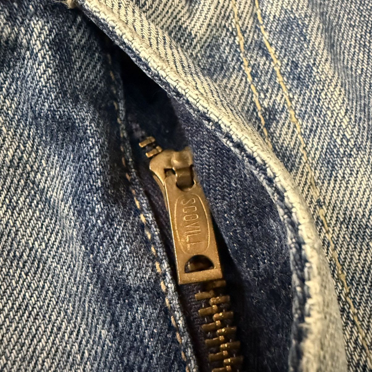 Japanese Brand Rare Vintage 70s Overall Houston Carpenter Washed Denim Size US 32 / EU 48 - 6 Thumbnail
