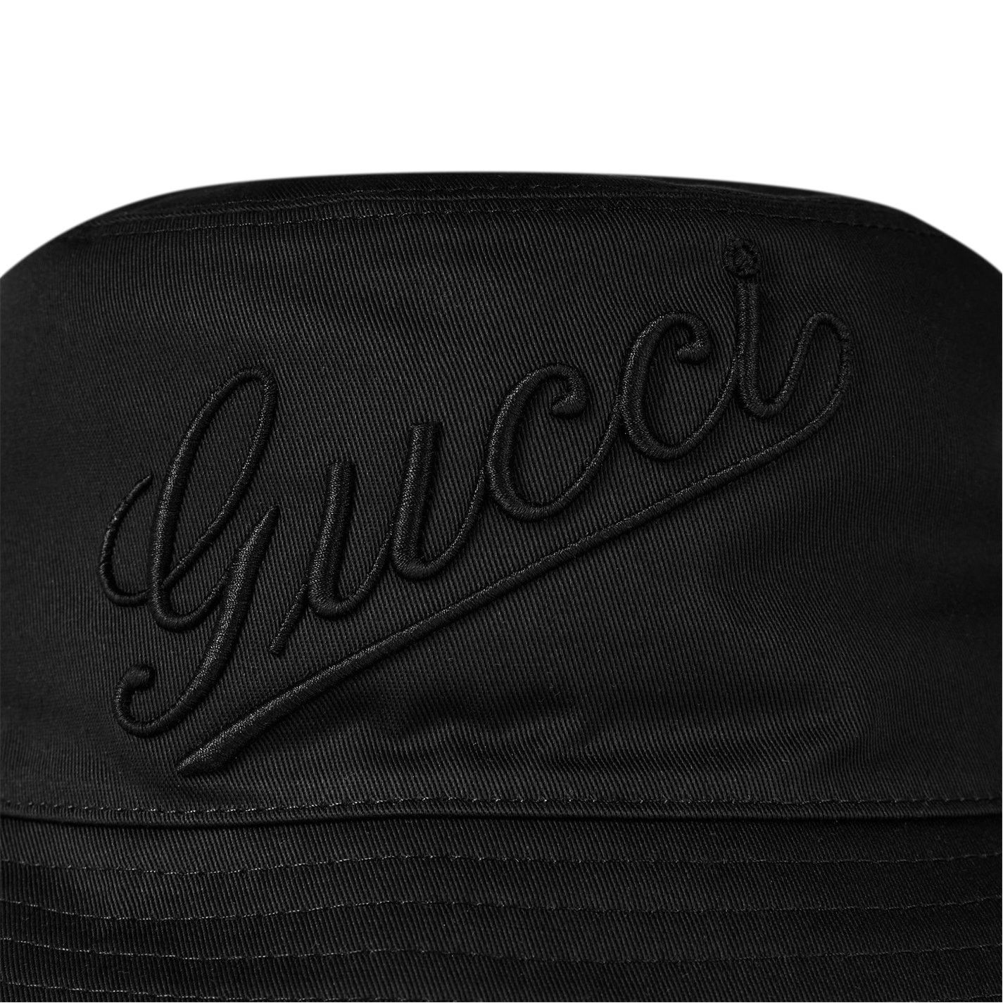 Gucci GUCCI Embroidered Script Bucket Hat - 59 L Size ONE SIZE - 5 Thumbnail