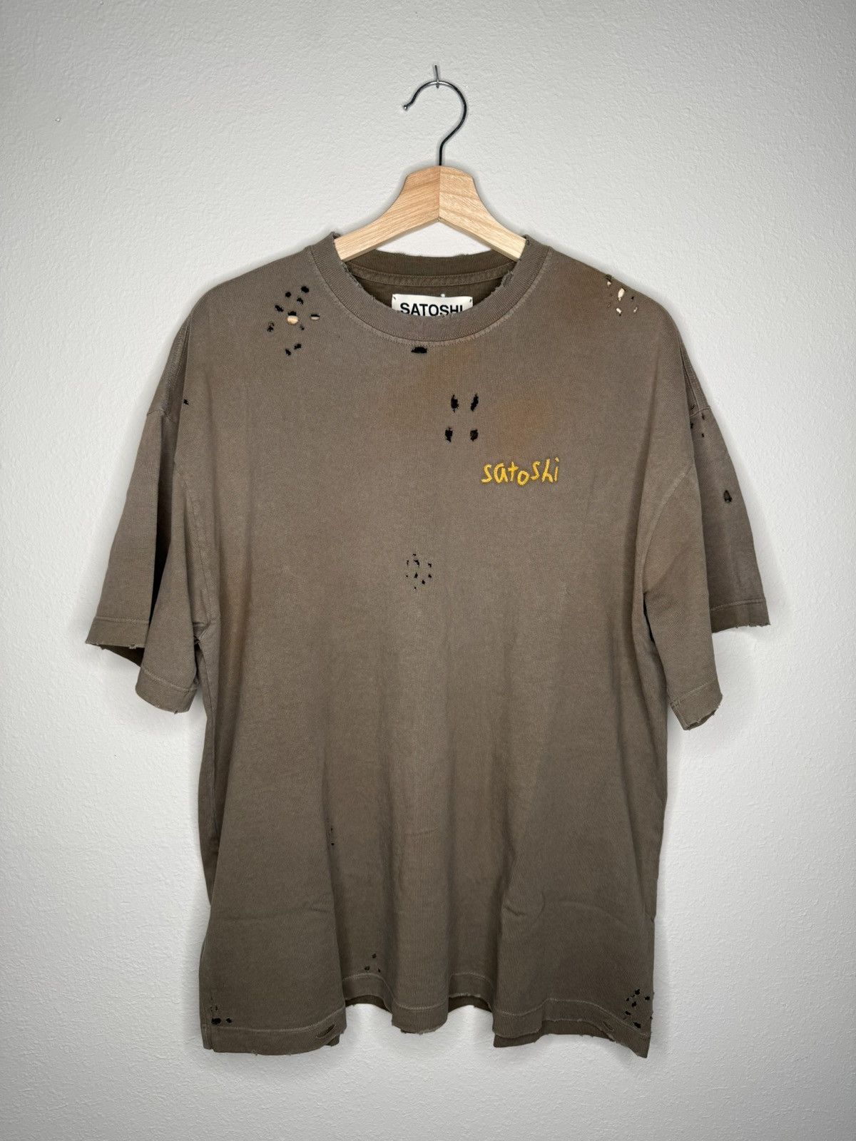 Satoshi Nakamoto Chain Stitch Tee