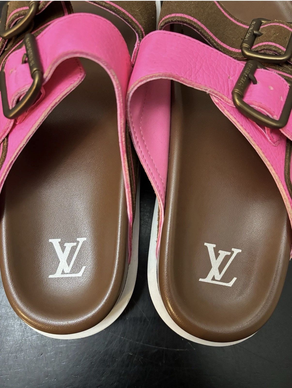 Louis Vuitton Louis Vuitton LV Trainer Mule Sandals Brown Pink Size US 6 / EU 39 - 7 Thumbnail