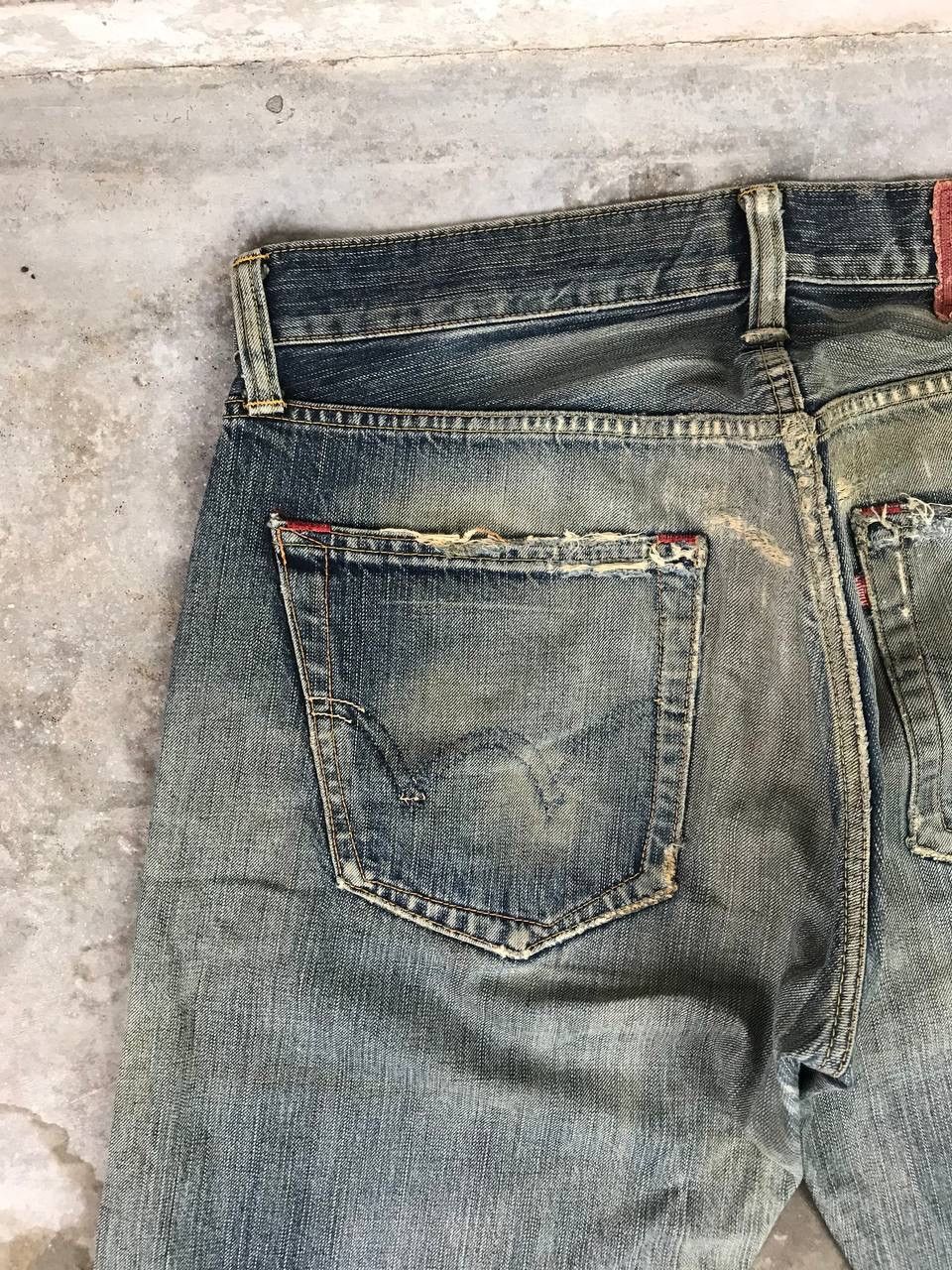 Edwin × Japanese Brand × Vintage Vintage Distressed Edwin Denim Pants Size US 36 / EU 52 - 7 Thumbnail