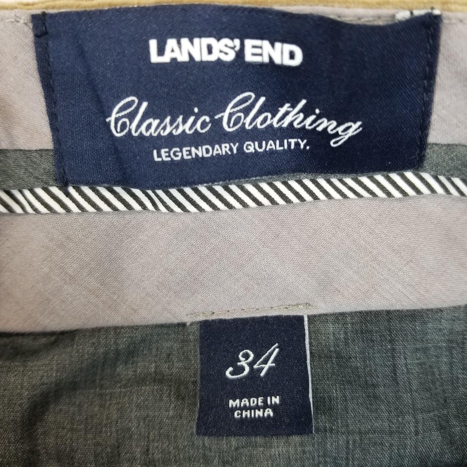 Lands' End Lands' End Corduroy Pants 34 Tan Traditional Fit Stretch Size US 34 / EU 50 - 3 Thumbnail
