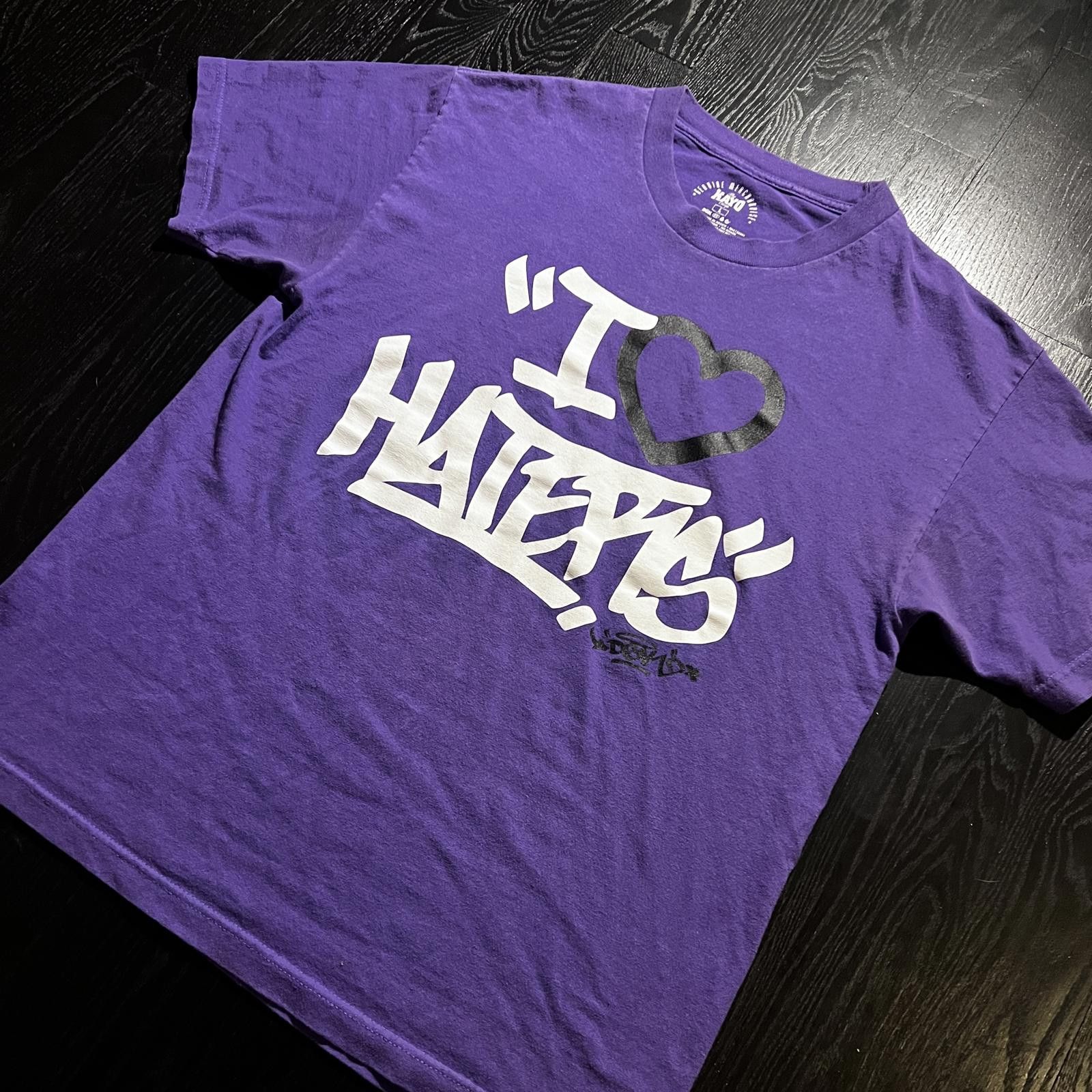 DGK Vintage DGK Tee Shirt Purple "I 'Heart' Haters" Size US L / EU 52-54 / 3 - 2 Thumbnail