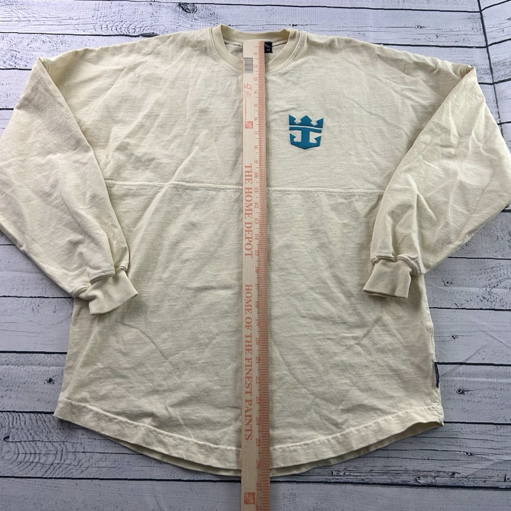 Vintage Spirit Jersey Shirt Long Sleeve Men XS Yellow Coco Cay Royal Caribbean Split Size US XS / EU 42 / 0 - 4 Thumbnail