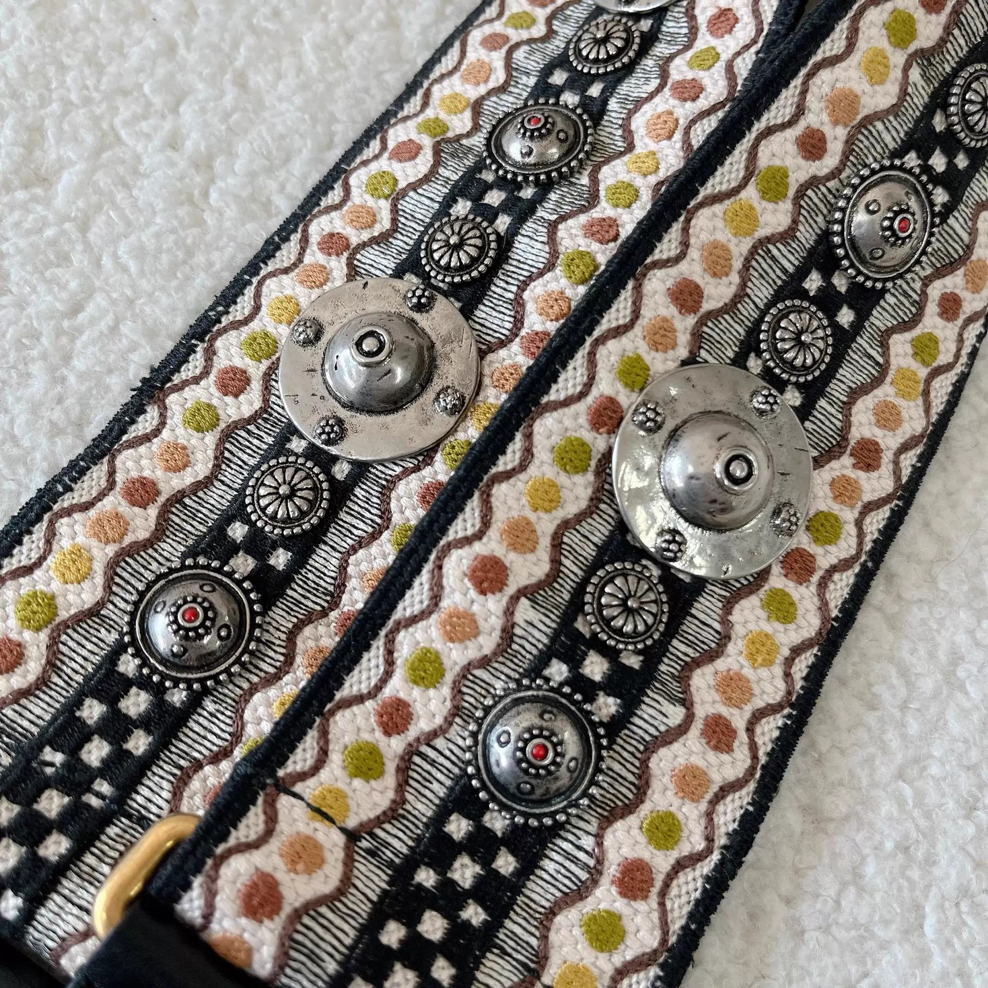 Dior Dior Ltd Ed Heavy Embroidered Wide Strap Pre-Owned Size ONE SIZE - 3 Thumbnail