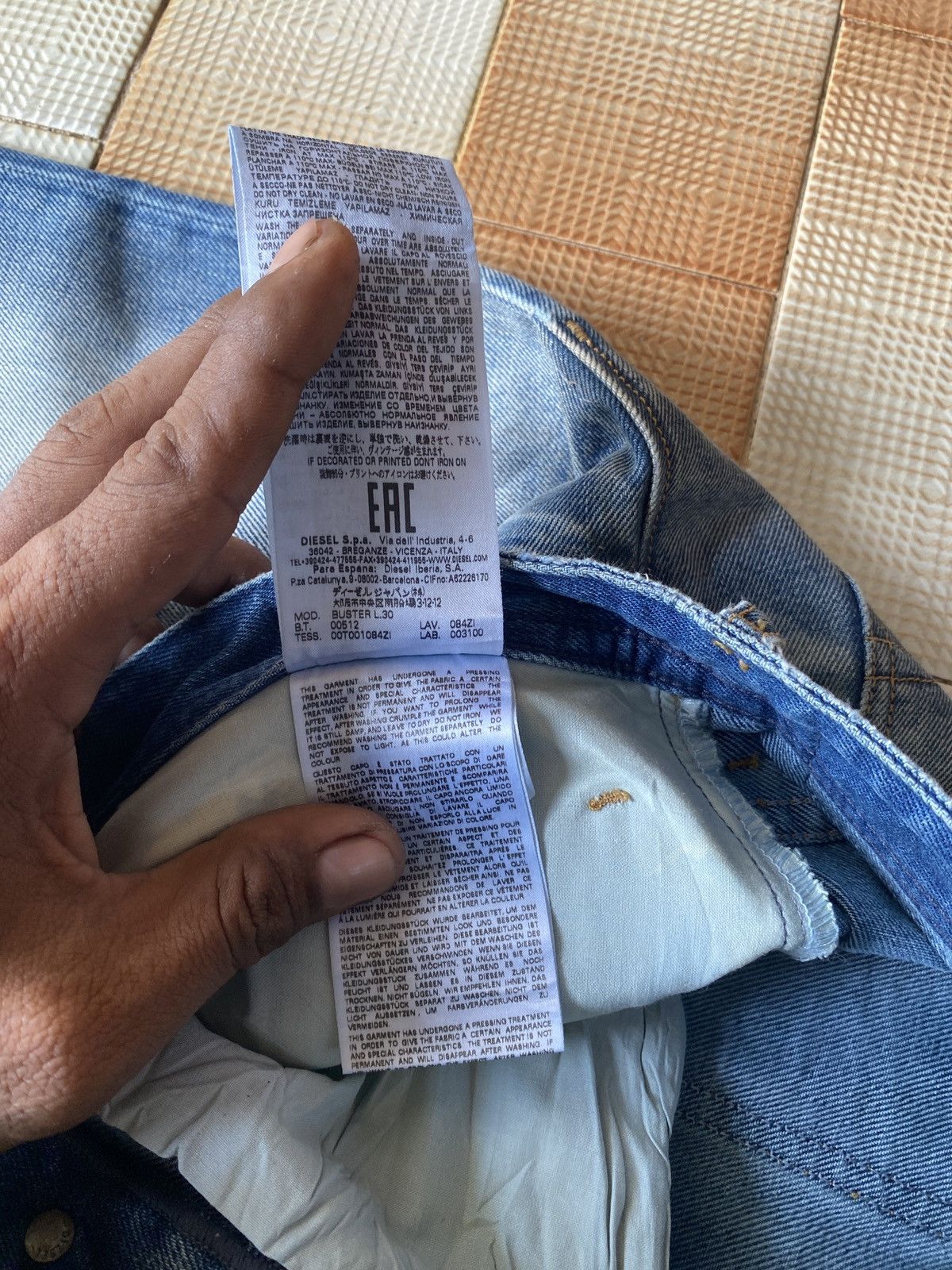 Diesel × Vintage Vintage diesel buster skiny denim Size US 30 / EU 46 - 15 Thumbnail