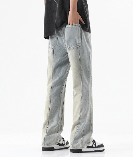 Japanese Brand × Jean American retro slim drawstring high street bootcut jeans Size US 32 / EU 48 - 3 Thumbnail