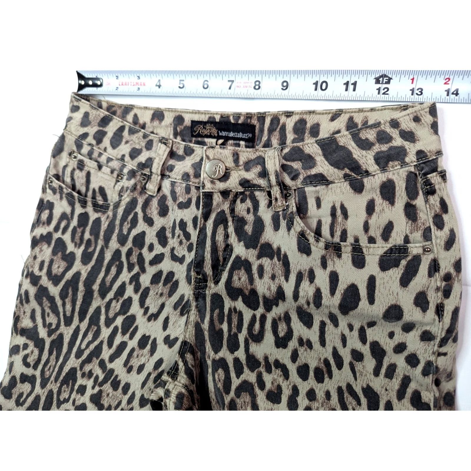 Vintage WannaBettaButt Jeans Skinny 27x26 Leopard Print Denim 6 Women Regular 90s Bohemian USA Levis 515 Closet Quality Daisy Theme Mens? Size 28" / US 6 / IT 42 - 7 Thumbnail