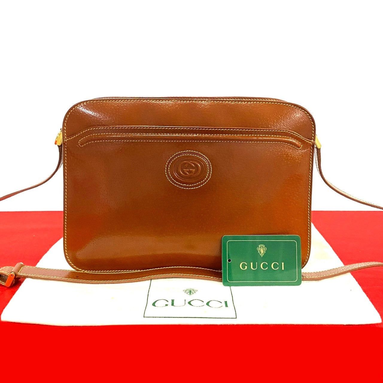 Gucci Gucci Shoulder Bag Brown Leather Size ONE SIZE - 1 Thumbnail