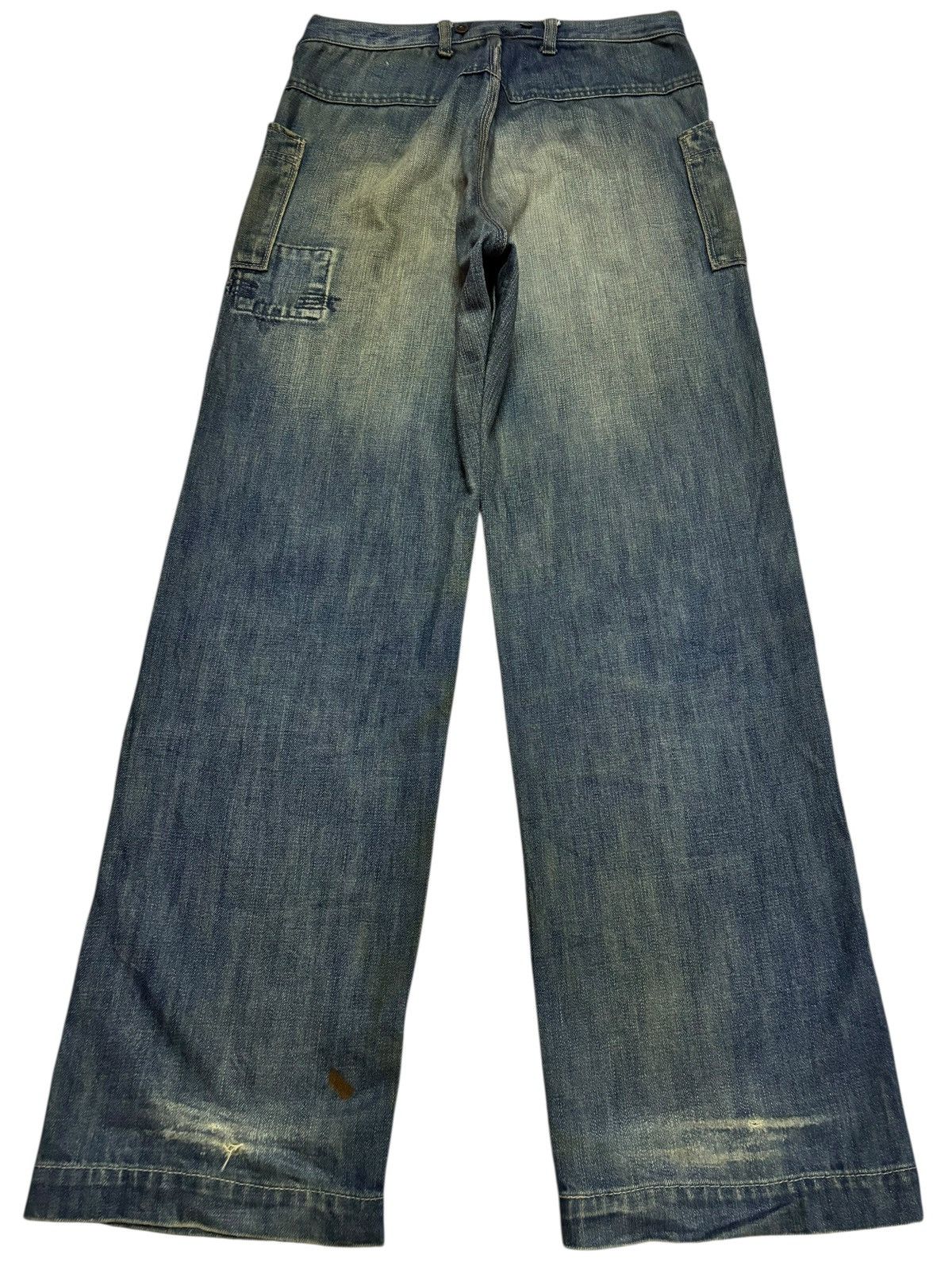 Japanese Brand Vtg Shuca Japan Bushpant Mudwashed Jeans Size US 30 / EU 46 - 2 Thumbnail