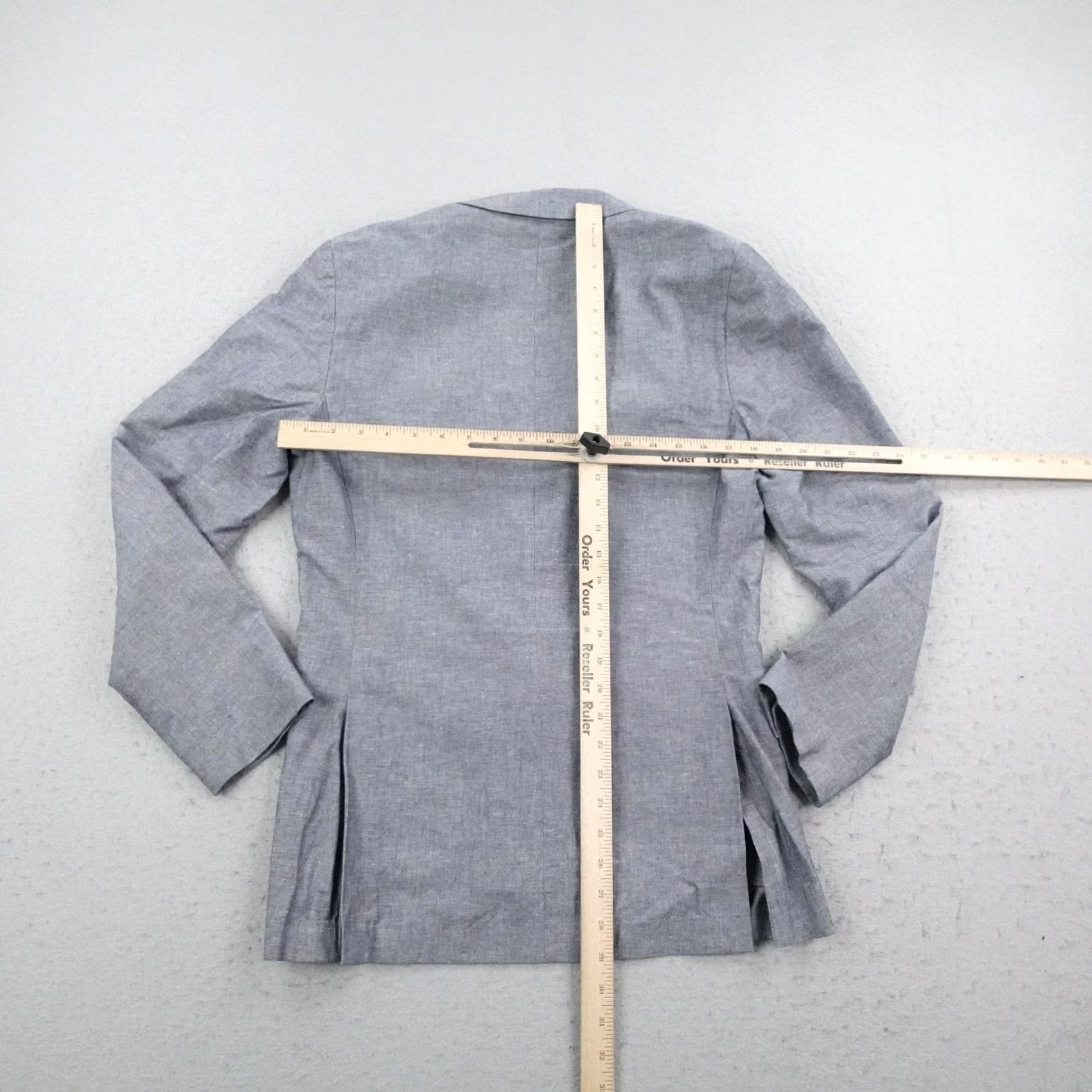 J.Crew J Crew Blazer Mens 36R Blue Gray Ludlow Linen Blend Slim Fit Sport Coat Jacket Size 36R - 4 Thumbnail