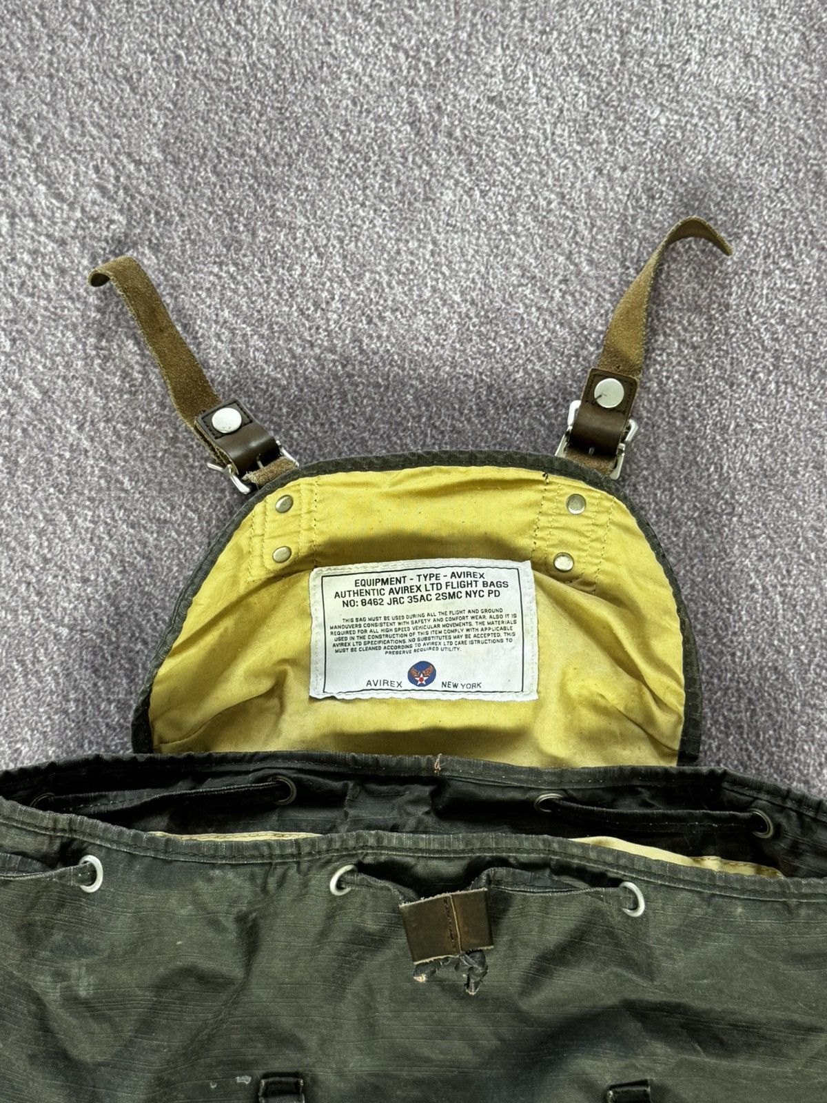 Avirex AVIREX Leather 90s Vintage Rare Crazy Backpack Size ONE SIZE - 6 Thumbnail