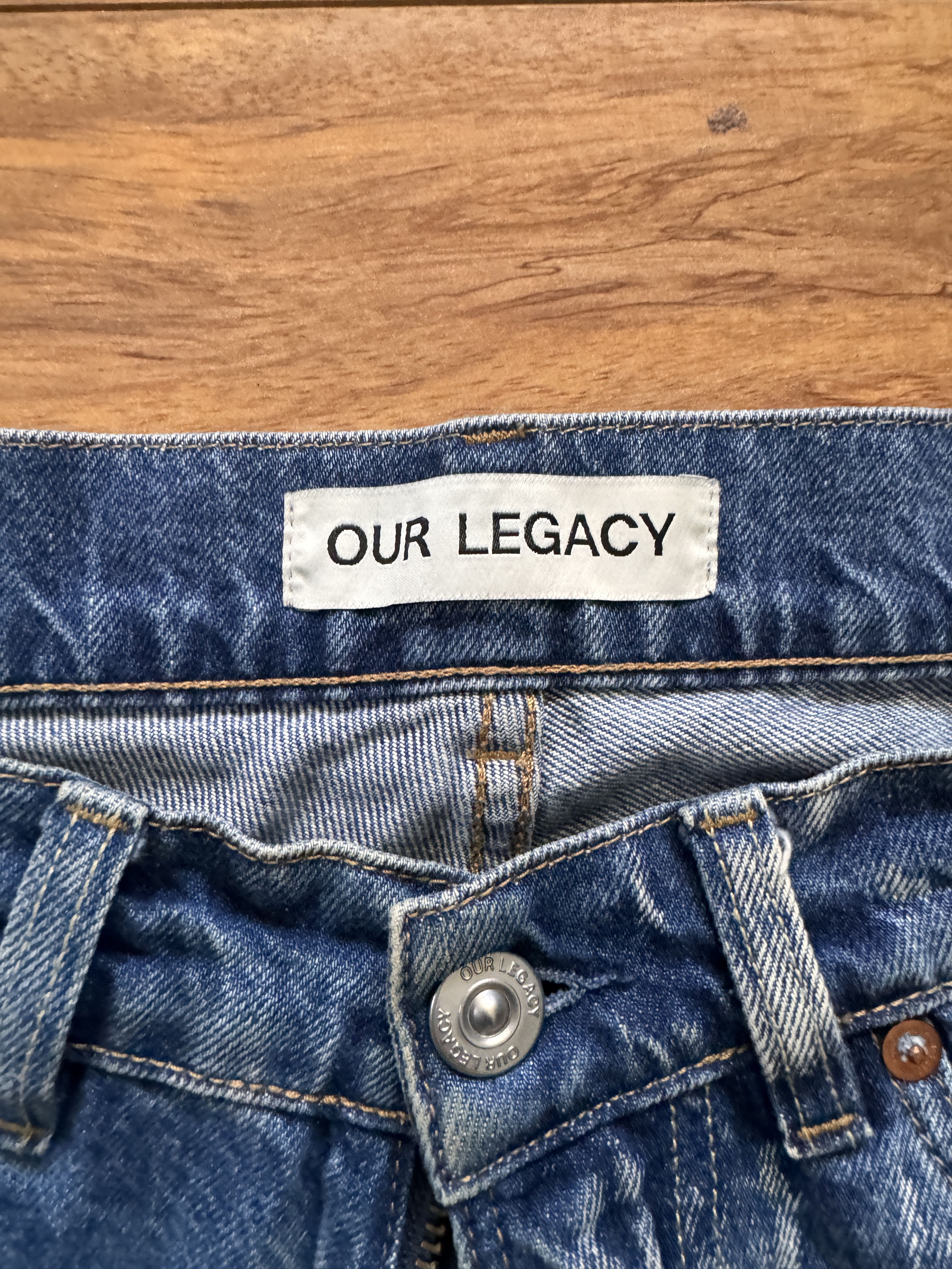 Our Legacy Extended Third Cut Bleach Glass Denim Size US 32 / EU 48 - 3 Thumbnail
